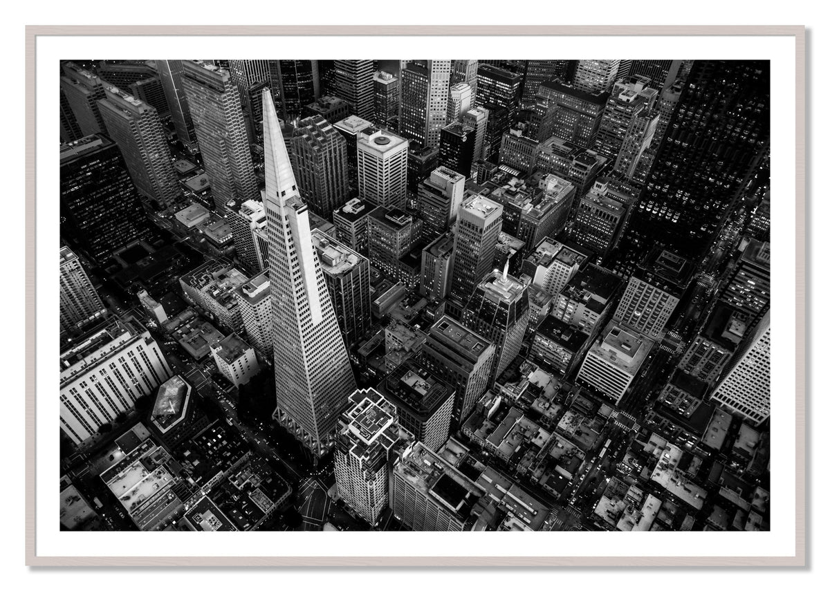 First Impressions by Dylan Ozanich, 40×60 print with a White Border in a White Maple frame