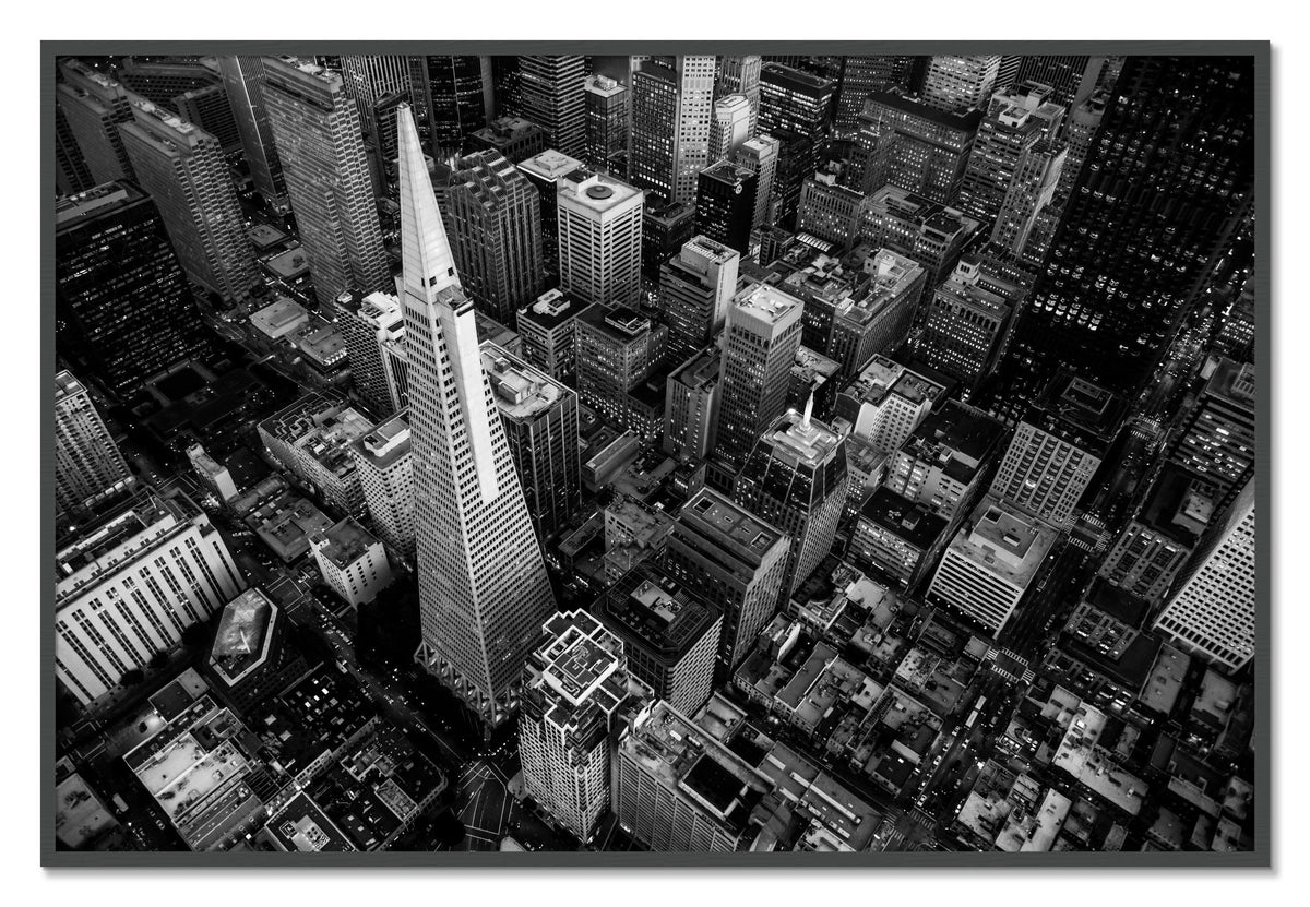 First Impressions by Dylan Ozanich, 40×60 Full Bleed Print in a Grey frame