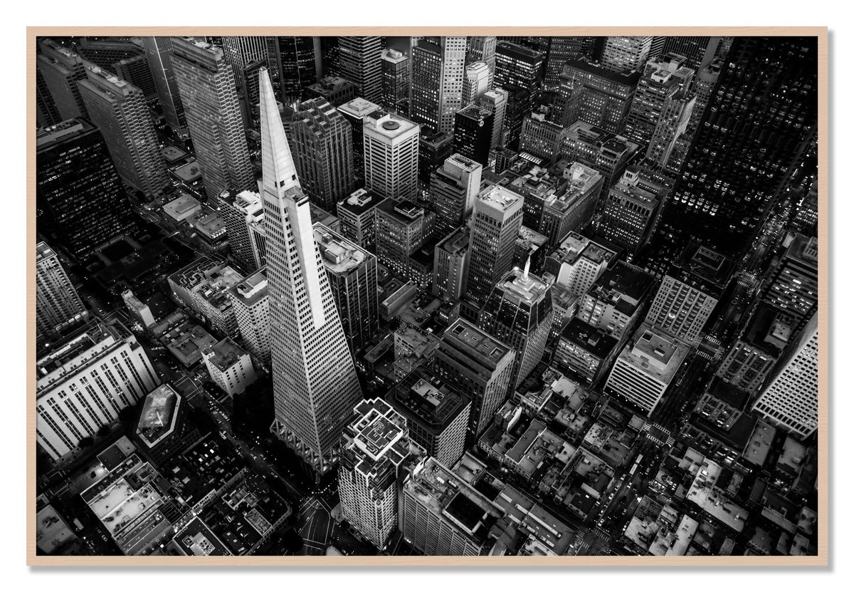 First Impressions by Dylan Ozanich, 40×60 Full Bleed Print in a Maple frame
