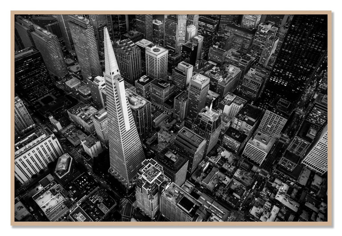 First Impressions by Dylan Ozanich, 40×60 Full Bleed Print in an Oak frame