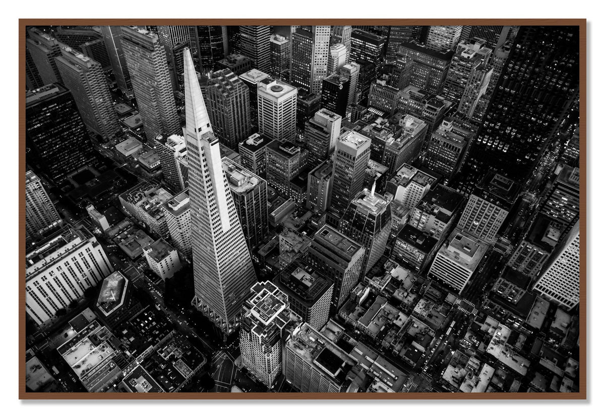 First Impressions by Dylan Ozanich, 40×60 Full Bleed Print in a Walnut frame