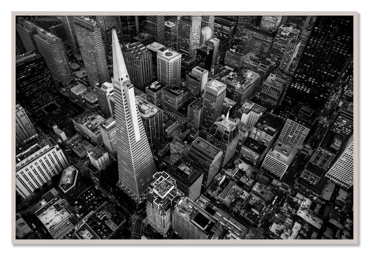 First Impressions by Dylan Ozanich, 40×60 Full Bleed Print in a White Maple frame