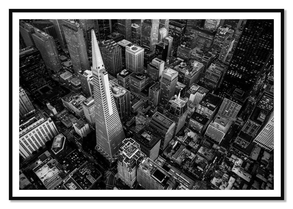 First Impressions by Dylan Ozanich, 48×72 print with a White Border in a Black frame