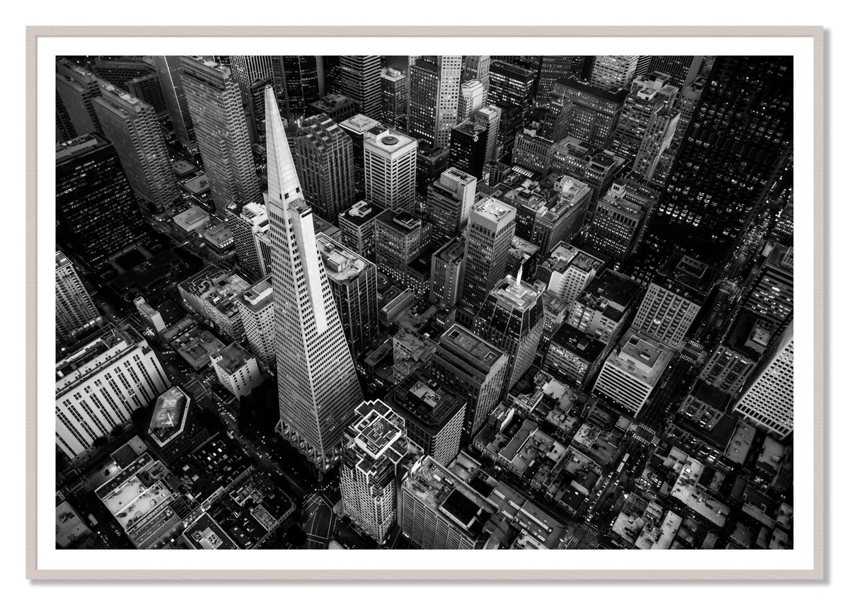 First Impressions by Dylan Ozanich, 48×72 print with a White Border in a White Maple frame