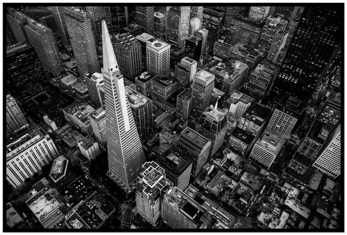 First Impressions by Dylan Ozanich, 48×72 Full Bleed Print in a Black frame
