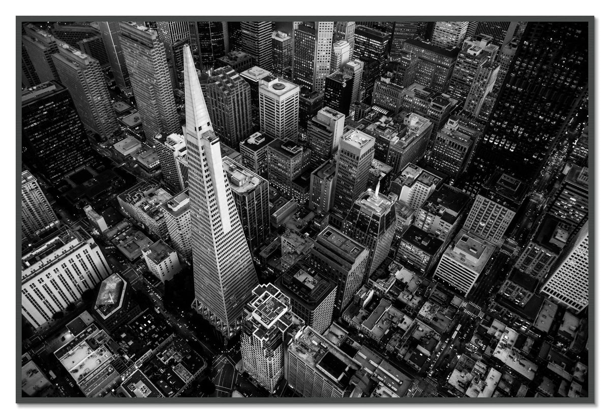 First Impressions by Dylan Ozanich, 48×72 Full Bleed Print in a Grey frame