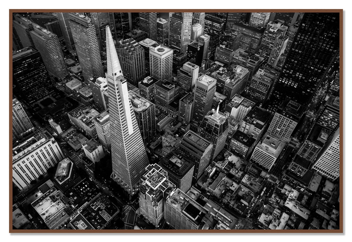 First Impressions by Dylan Ozanich, 48×72 Full Bleed Print in a Walnut frame