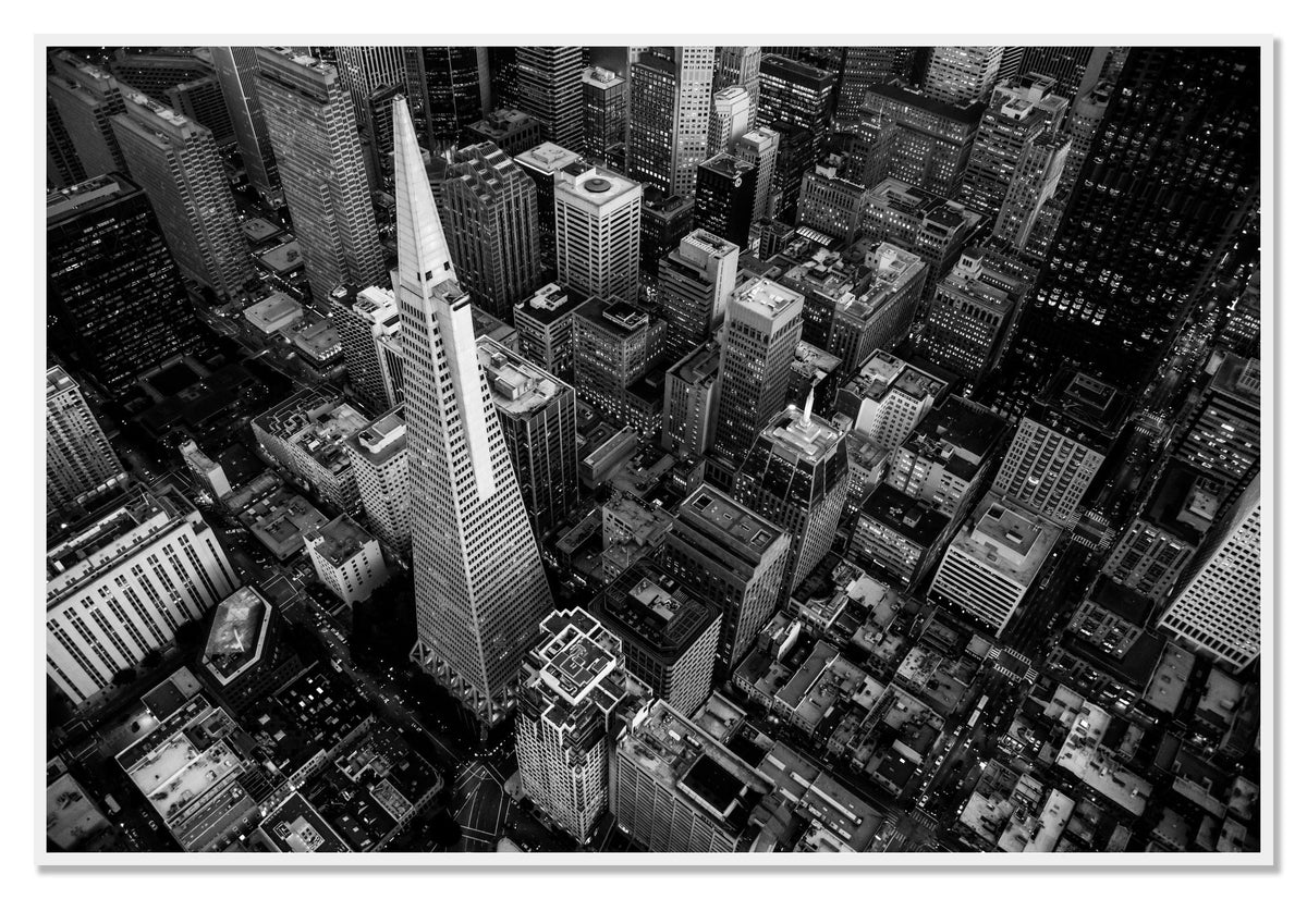 First Impressions by Dylan Ozanich, 48×72 Full Bleed Print in a White frame
