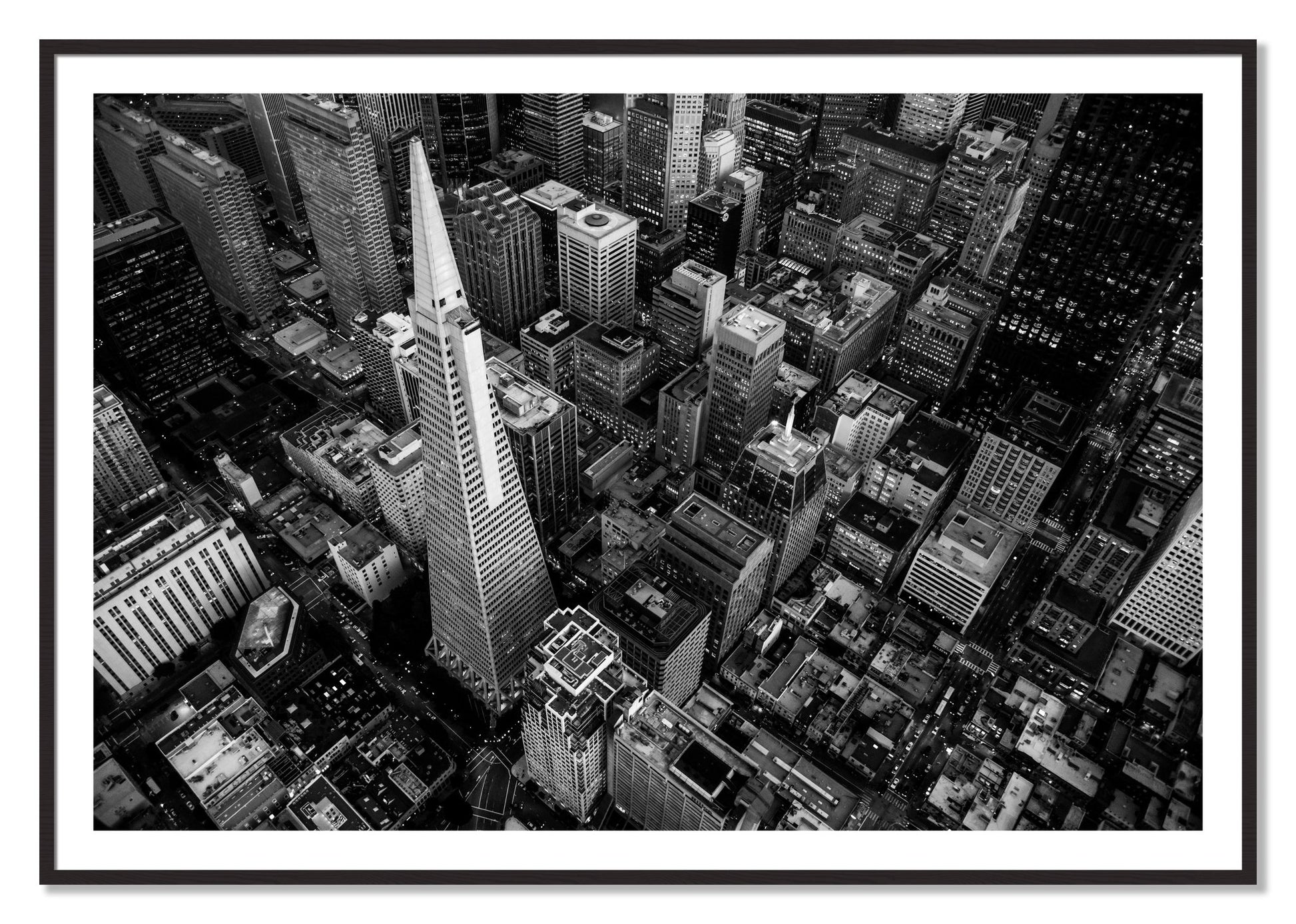 Framed photograph of First Impressions by Dylan Ozanich, Black Walnut frame, Borders