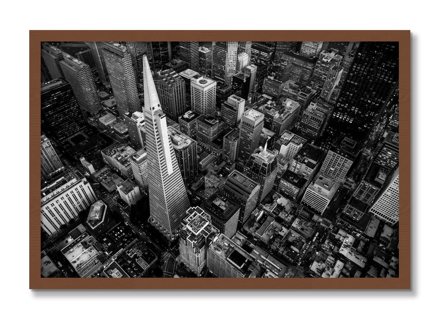 Framed photograph of First Impressions by Dylan Ozanich, Walnut frame, Full Bleed