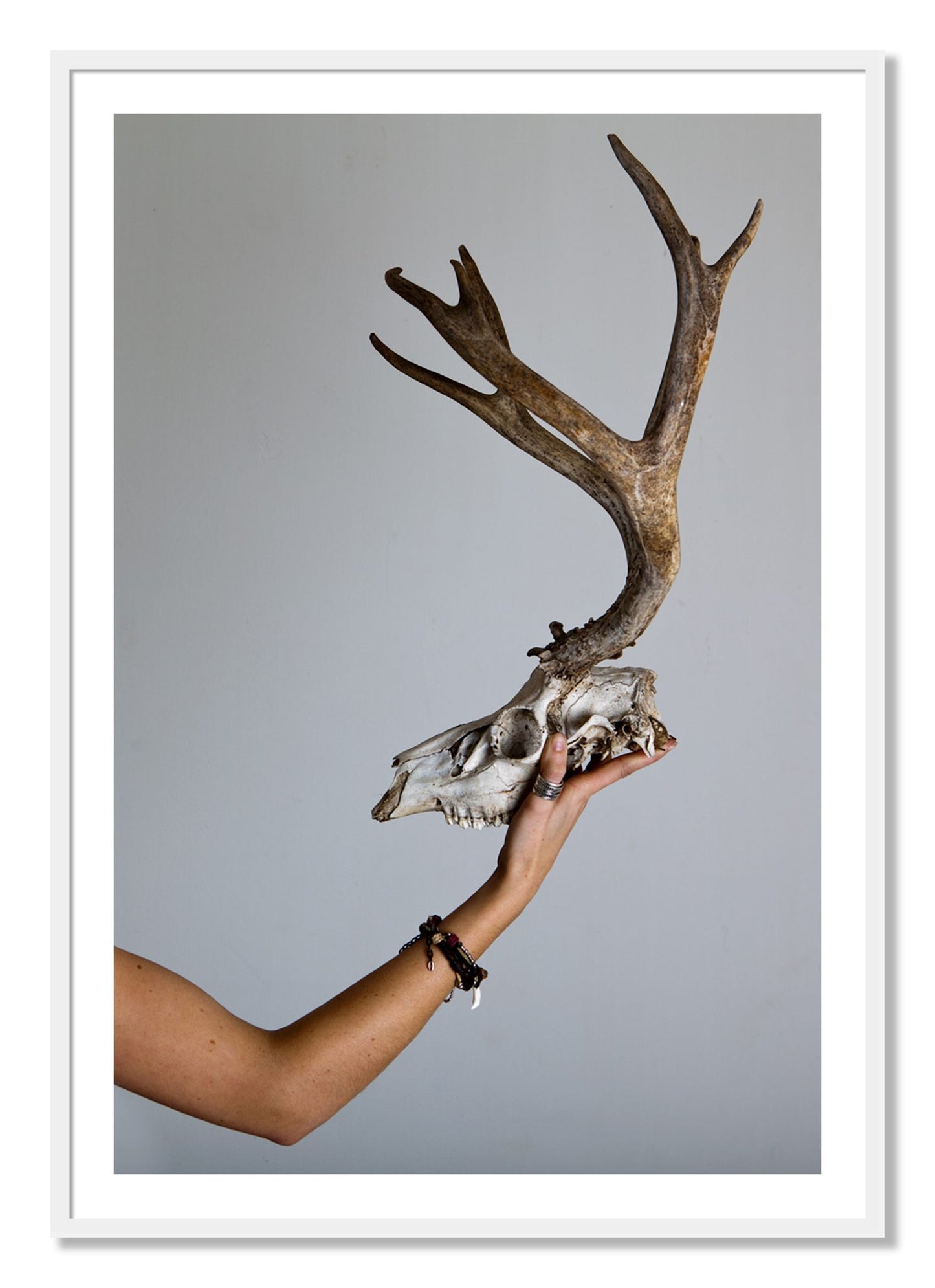 Framed photograph of First Kill by Dylan Ozanich, White frame, Borders