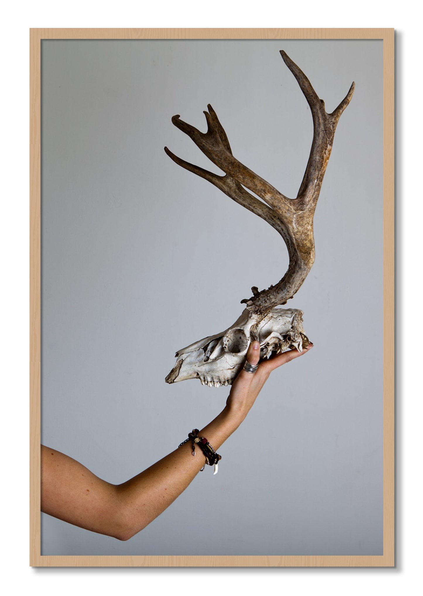 Framed photograph of First Kill by Dylan Ozanich, Oak frame, Full Bleed