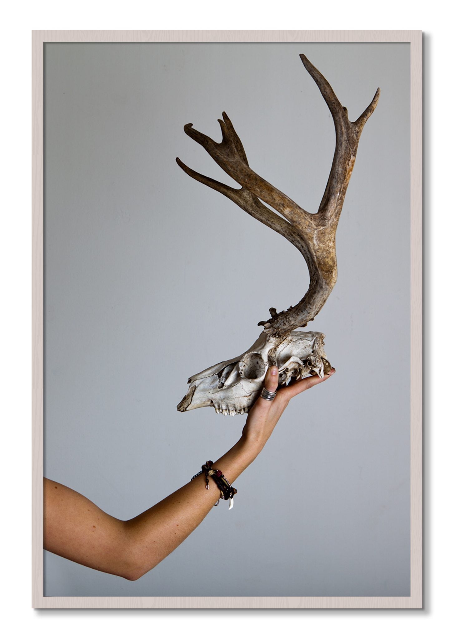 Framed photograph of First Kill by Dylan Ozanich, White Maple frame, Full Bleed