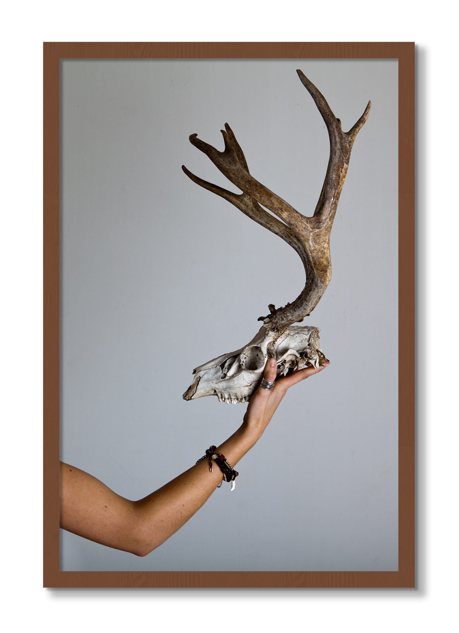 Framed photograph of First Kill by Dylan Ozanich, Walnut frame, Full Bleed