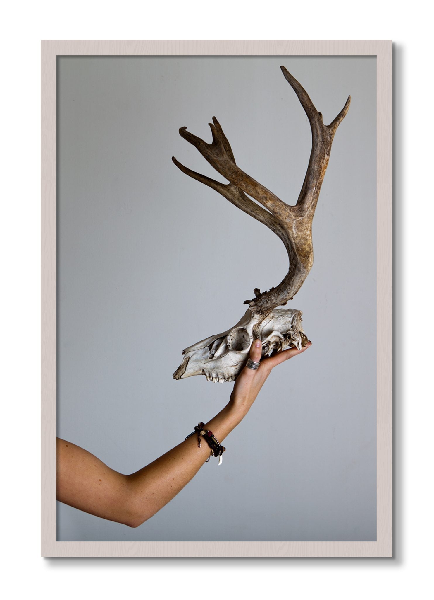 Framed photograph of First Kill by Dylan Ozanich, White Maple frame, Full Bleed
