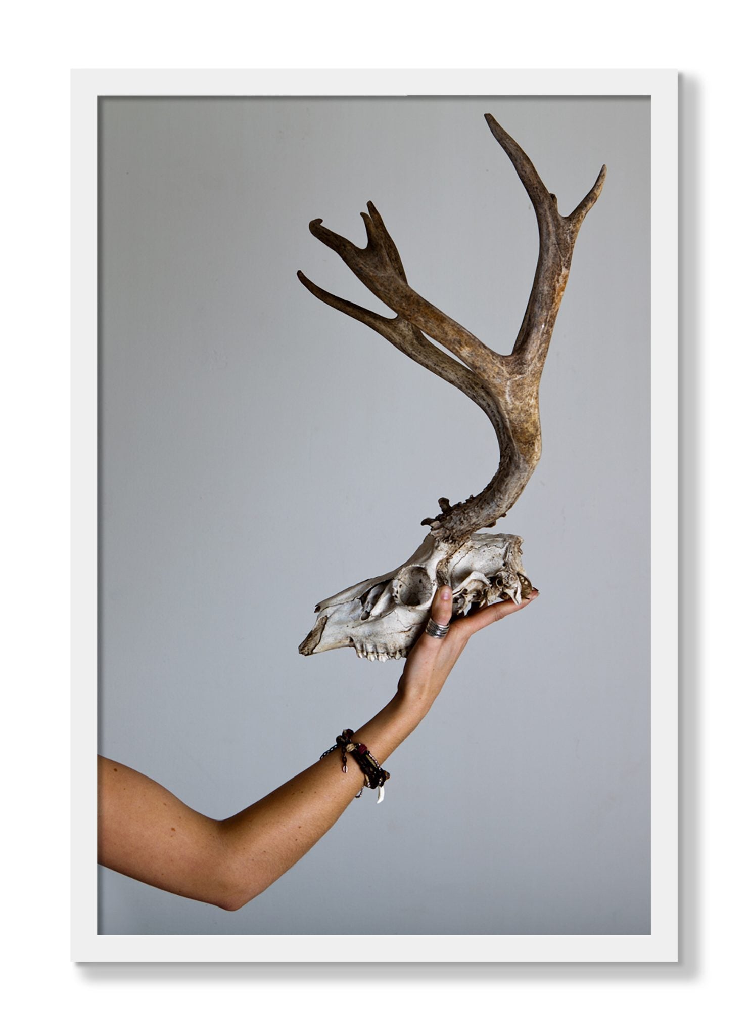 Framed photograph of First Kill by Dylan Ozanich, White frame, Full Bleed