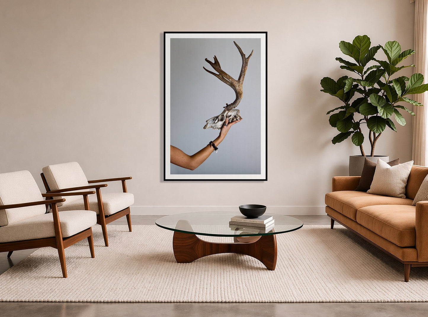 Framed photograph of First Kill by Dylan Ozanich displayed on a wall