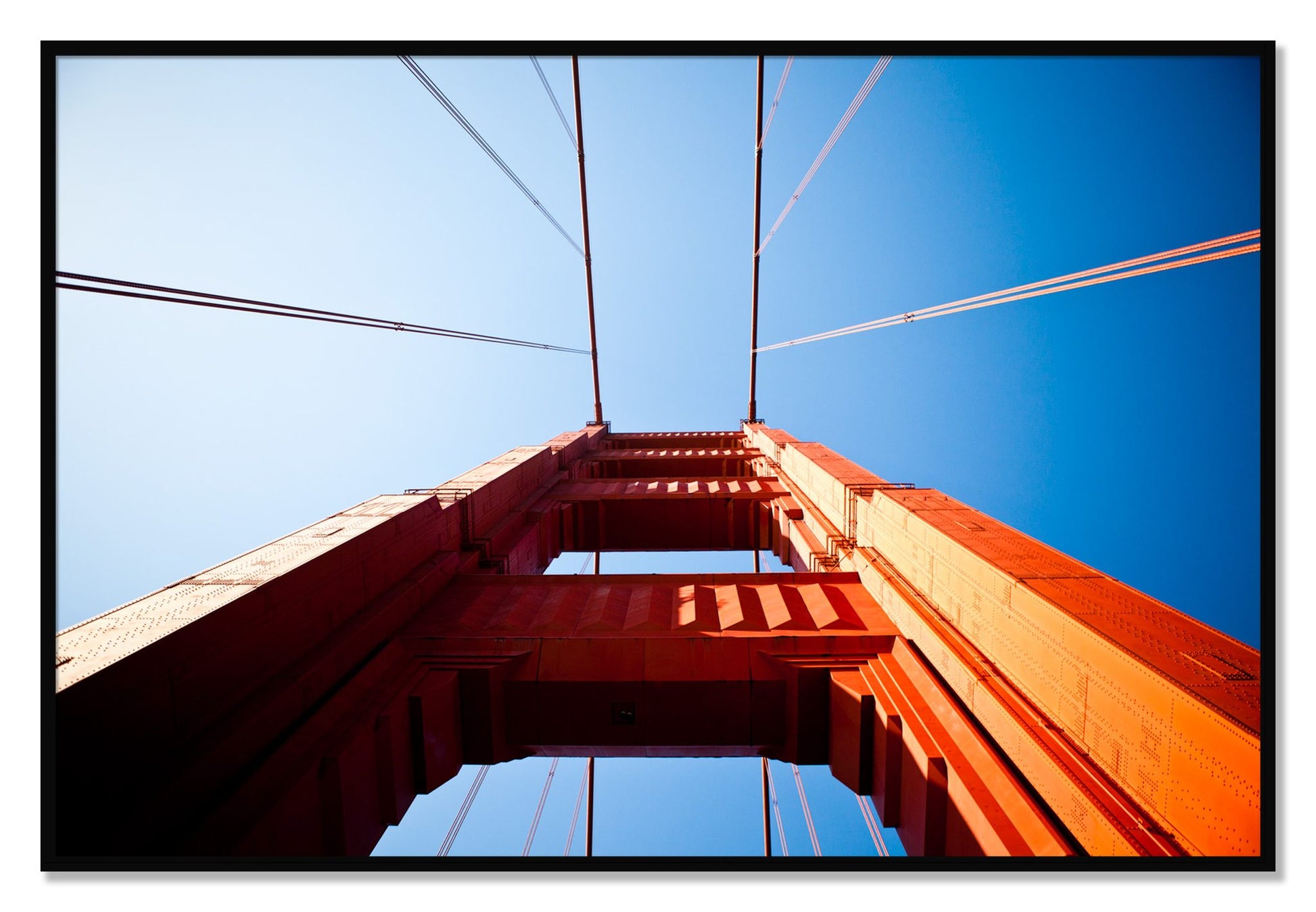 Framed photograph of Gate by Dylan Ozanich, Black frame, Full Bleed