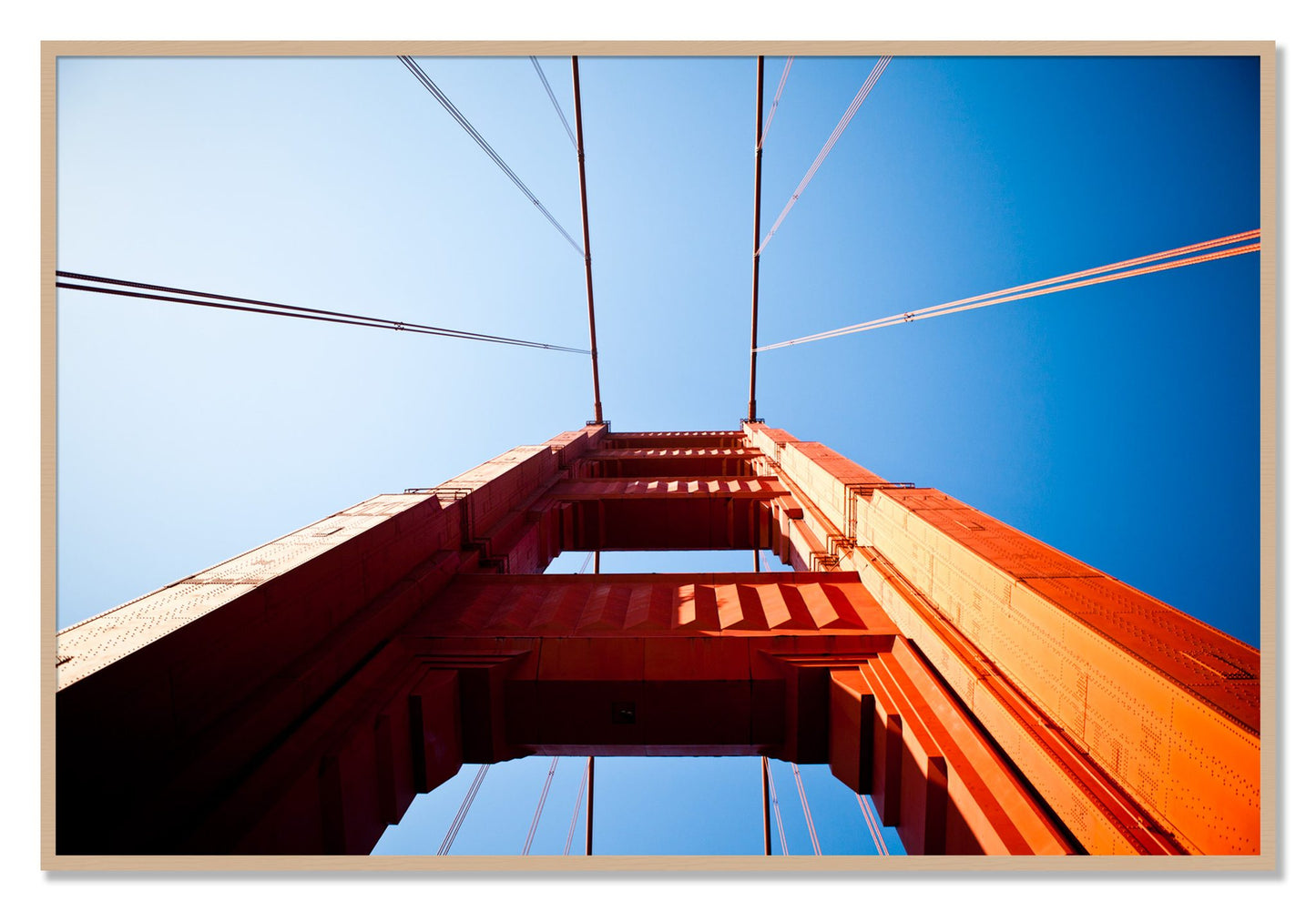Framed photograph of Gate by Dylan Ozanich, Oak frame, Full Bleed