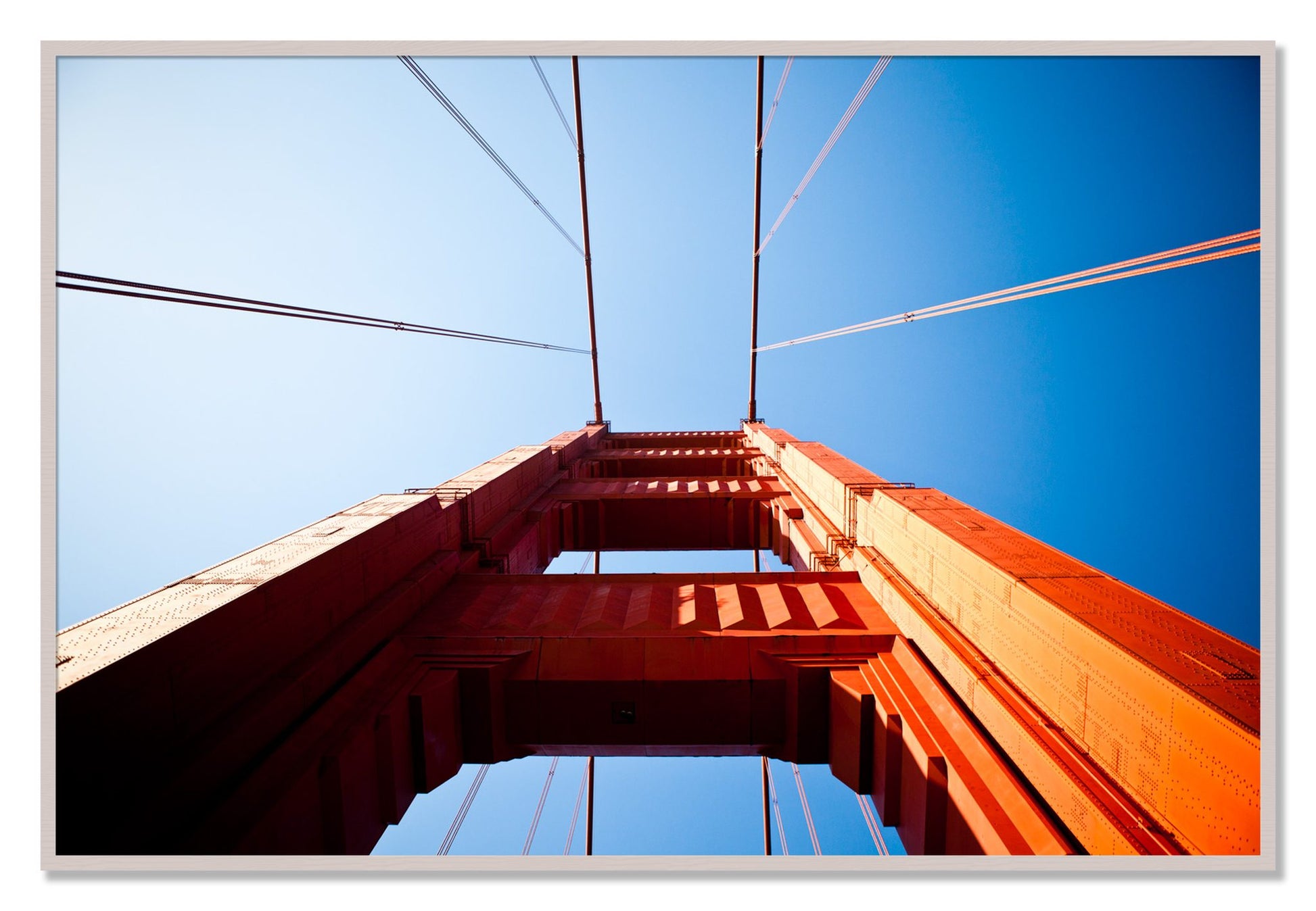Framed photograph of Gate by Dylan Ozanich, White Maple frame, Full Bleed