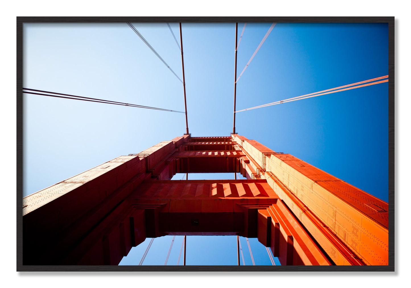 Framed photograph of Gate by Dylan Ozanich, Black Walnut frame, Full Bleed