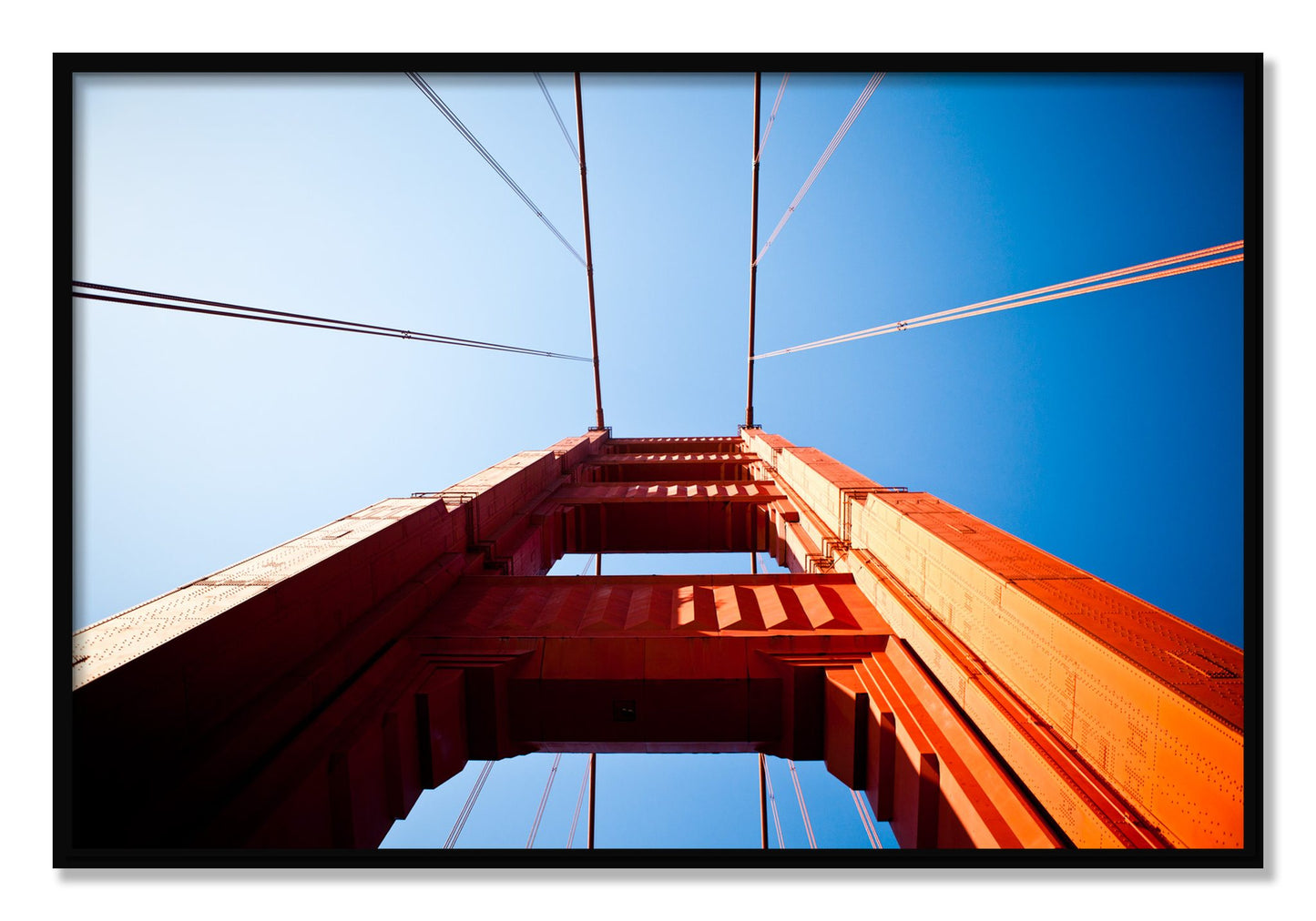 Framed photograph of Gate by Dylan Ozanich, Black frame, Full Bleed