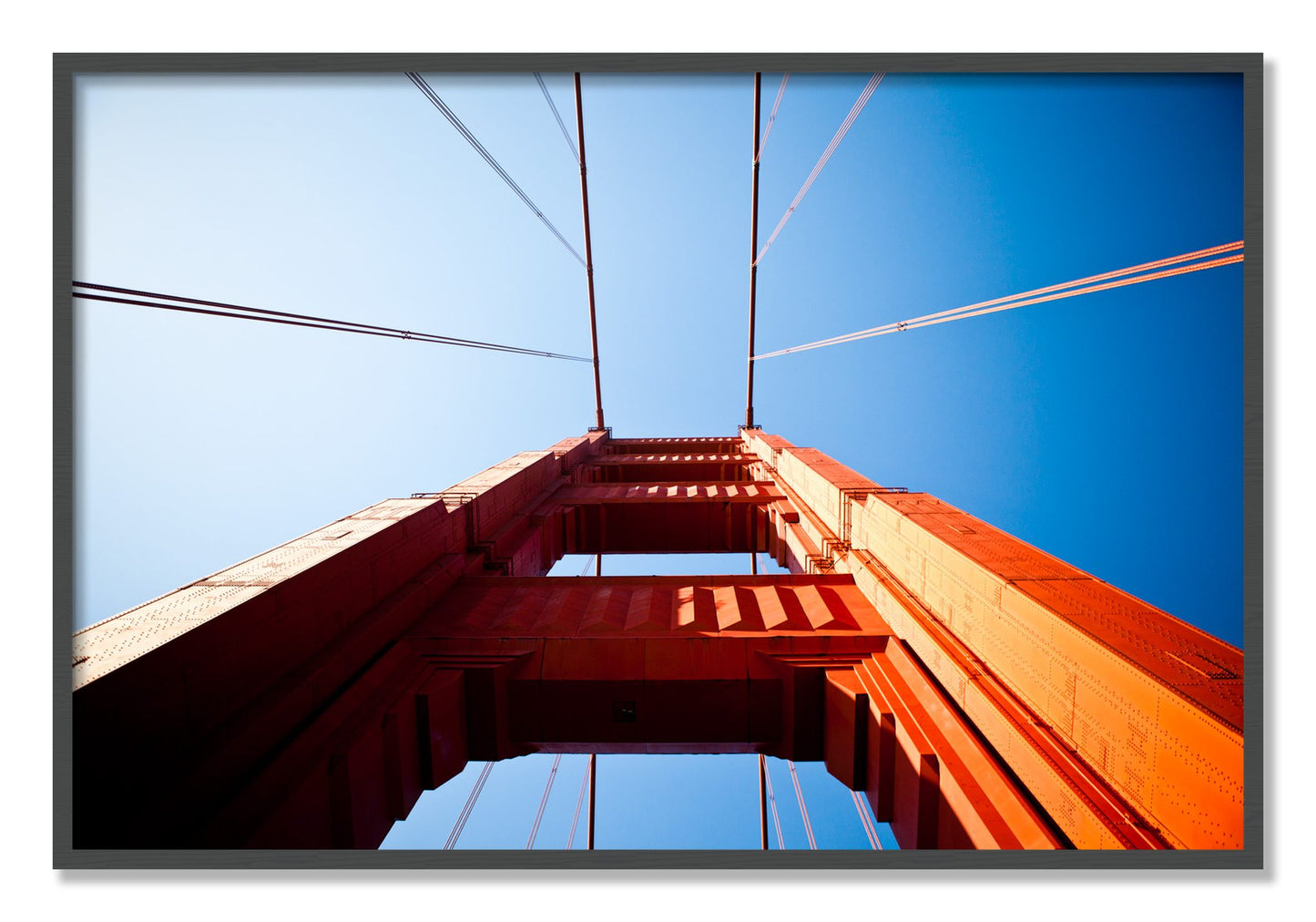 Framed photograph of Gate by Dylan Ozanich, Grey frame, Full Bleed