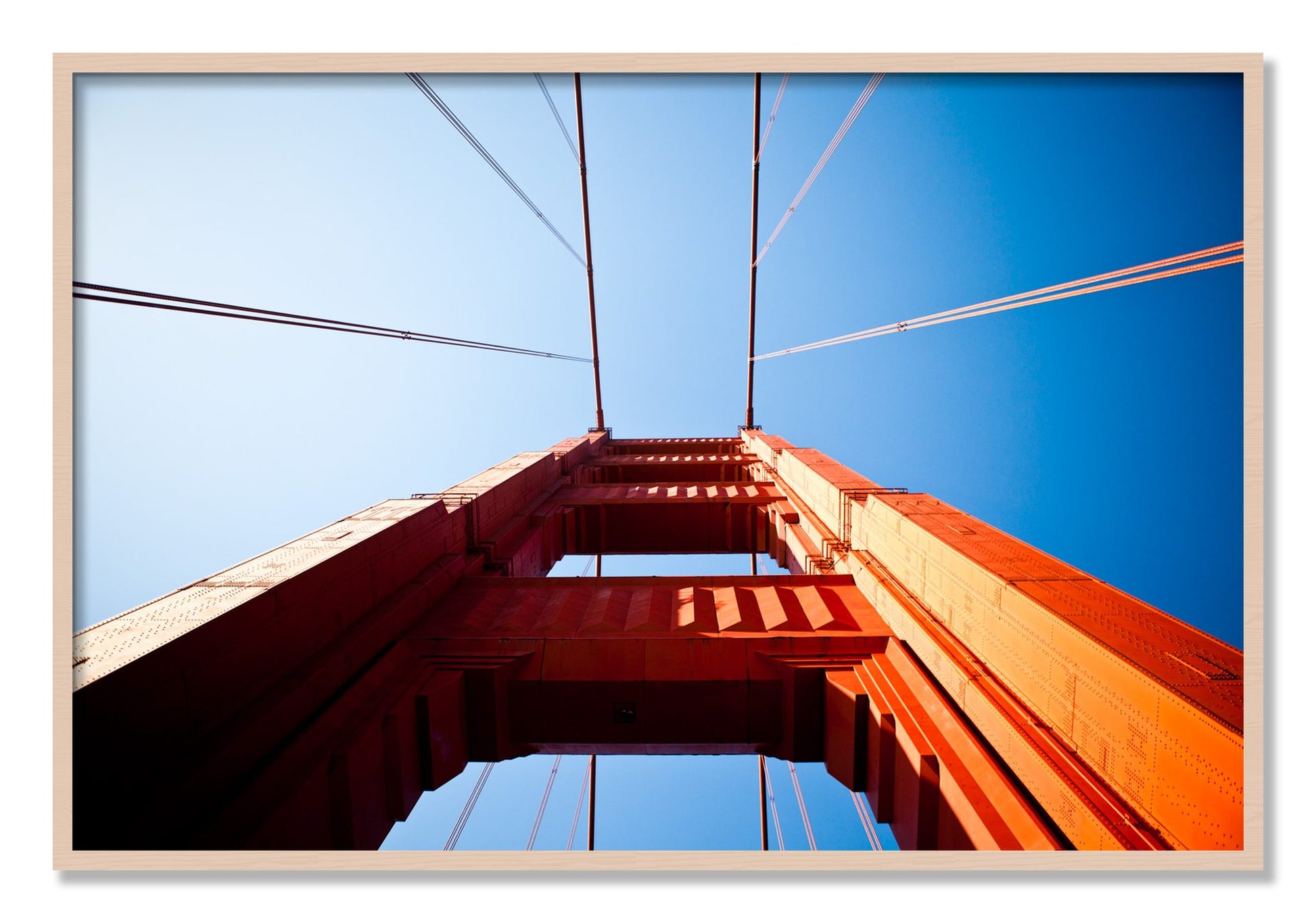 Framed photograph of Gate by Dylan Ozanich, Maple frame, Full Bleed