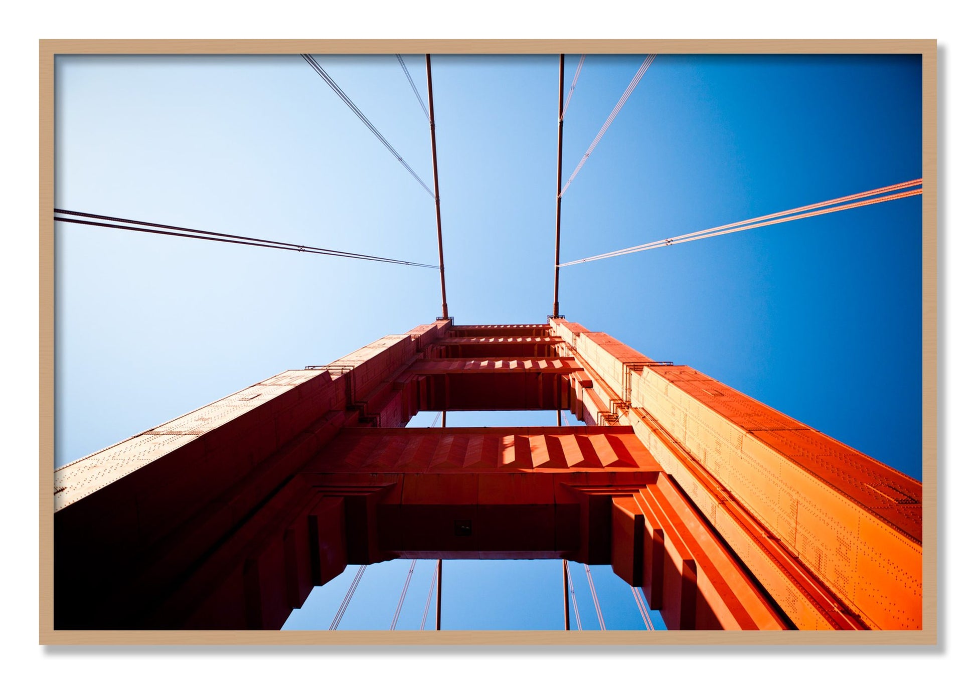 Framed photograph of Gate by Dylan Ozanich, Oak frame, Full Bleed