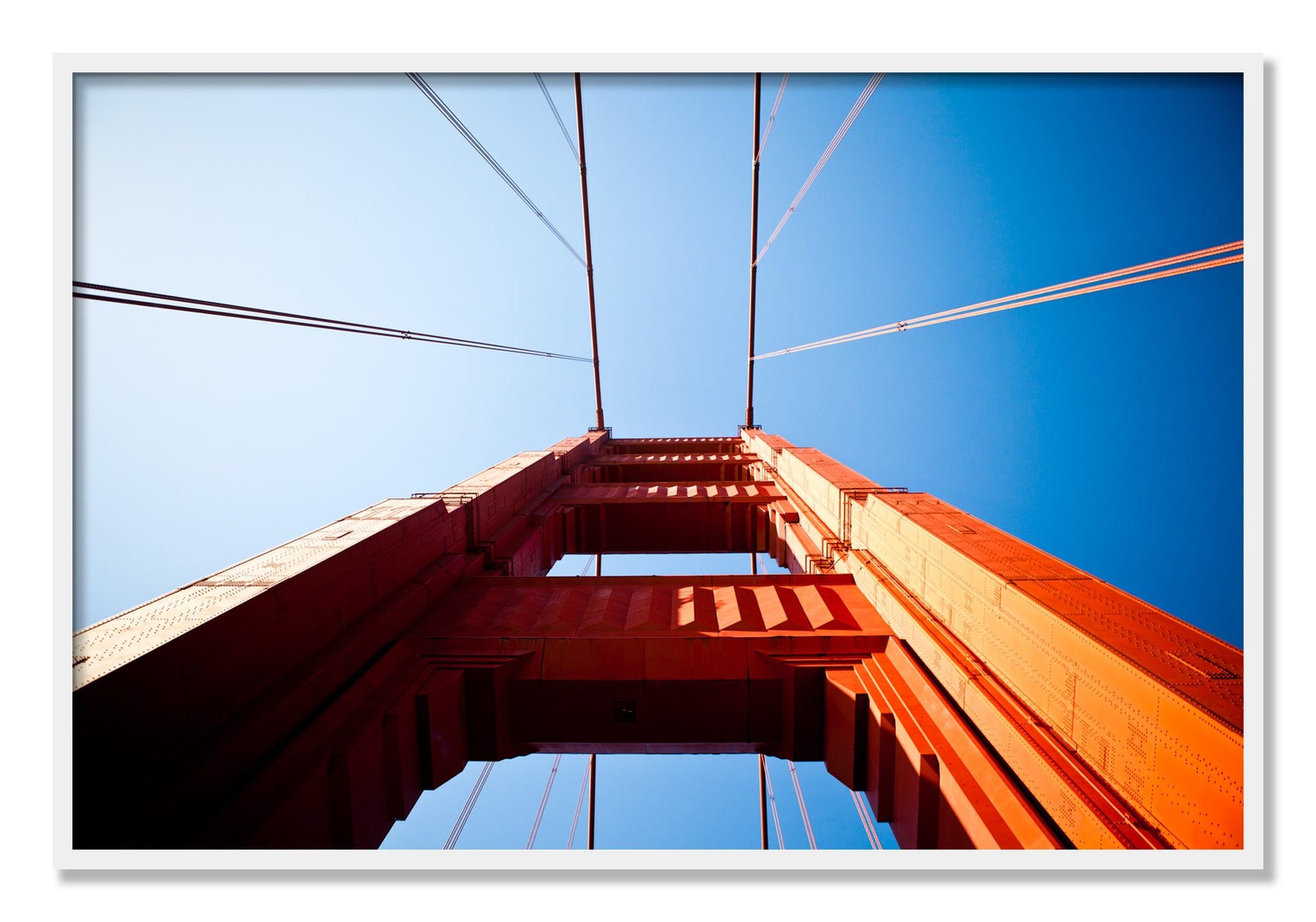 Framed photograph of Gate by Dylan Ozanich, White frame, Full Bleed