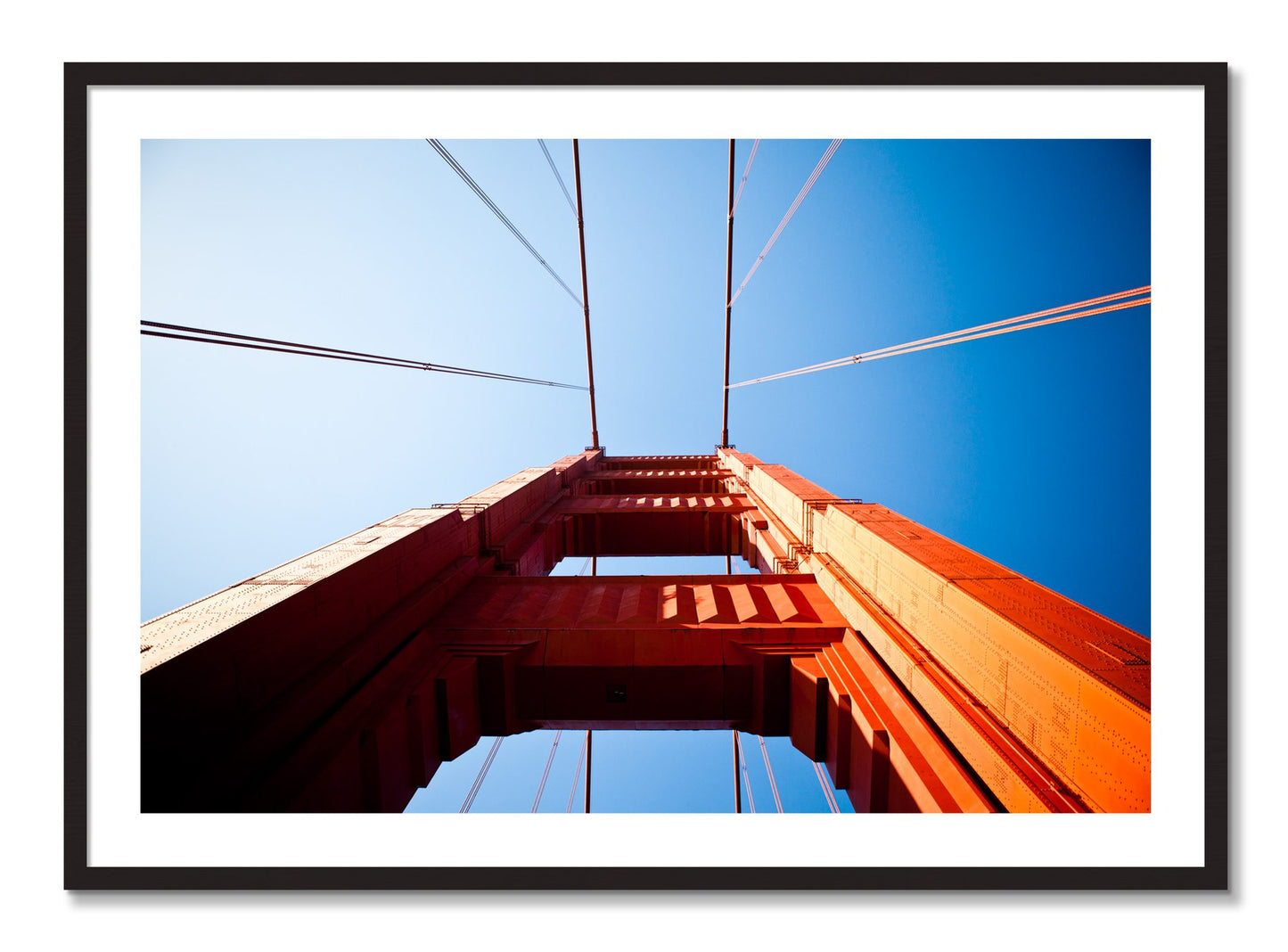 Framed photograph of Gate by Dylan Ozanich, Black Walnut frame, Borders