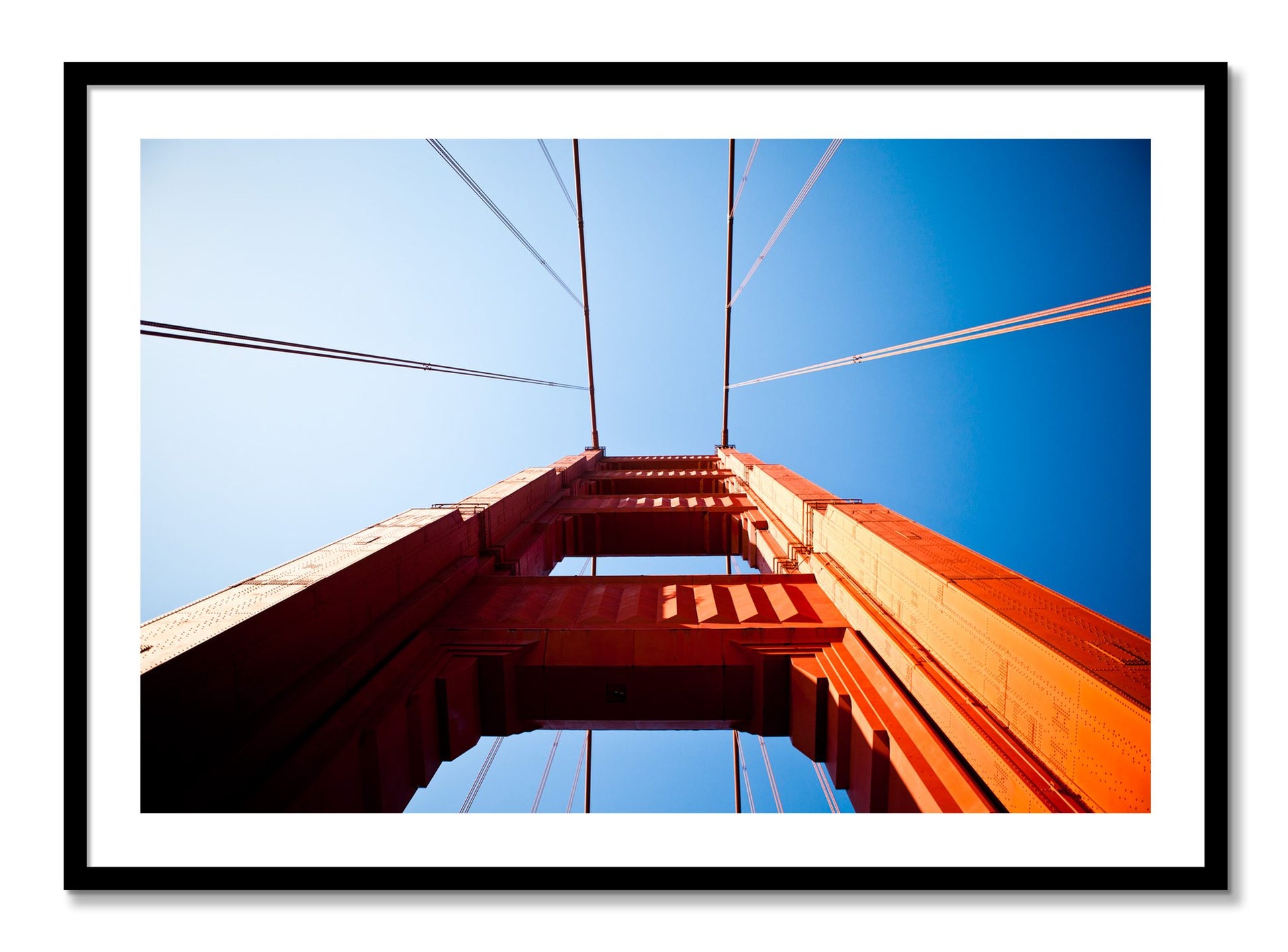 Framed photograph of Gate by Dylan Ozanich, Black frame, Borders