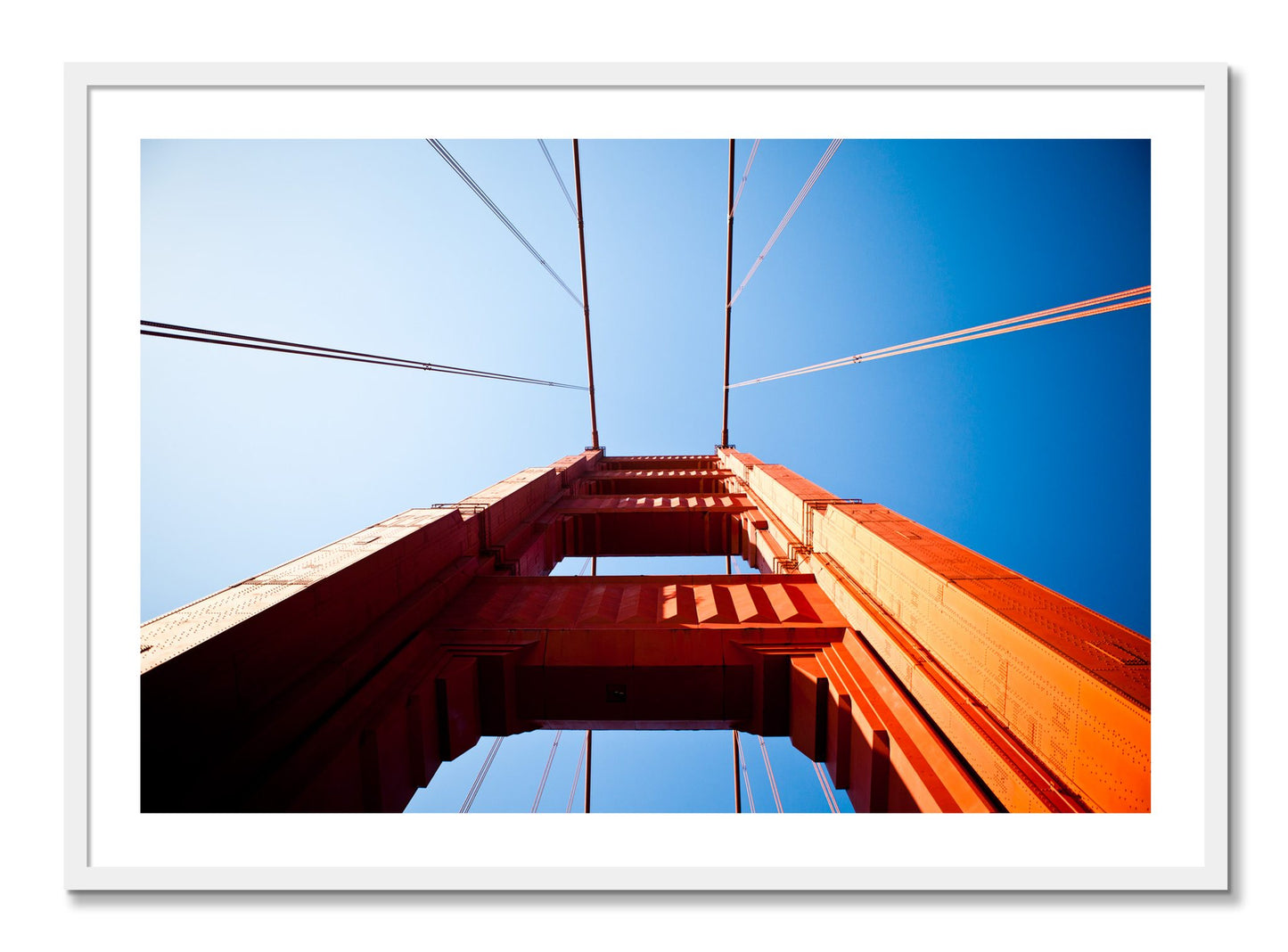 Framed photograph of Gate by Dylan Ozanich, White frame, Borders