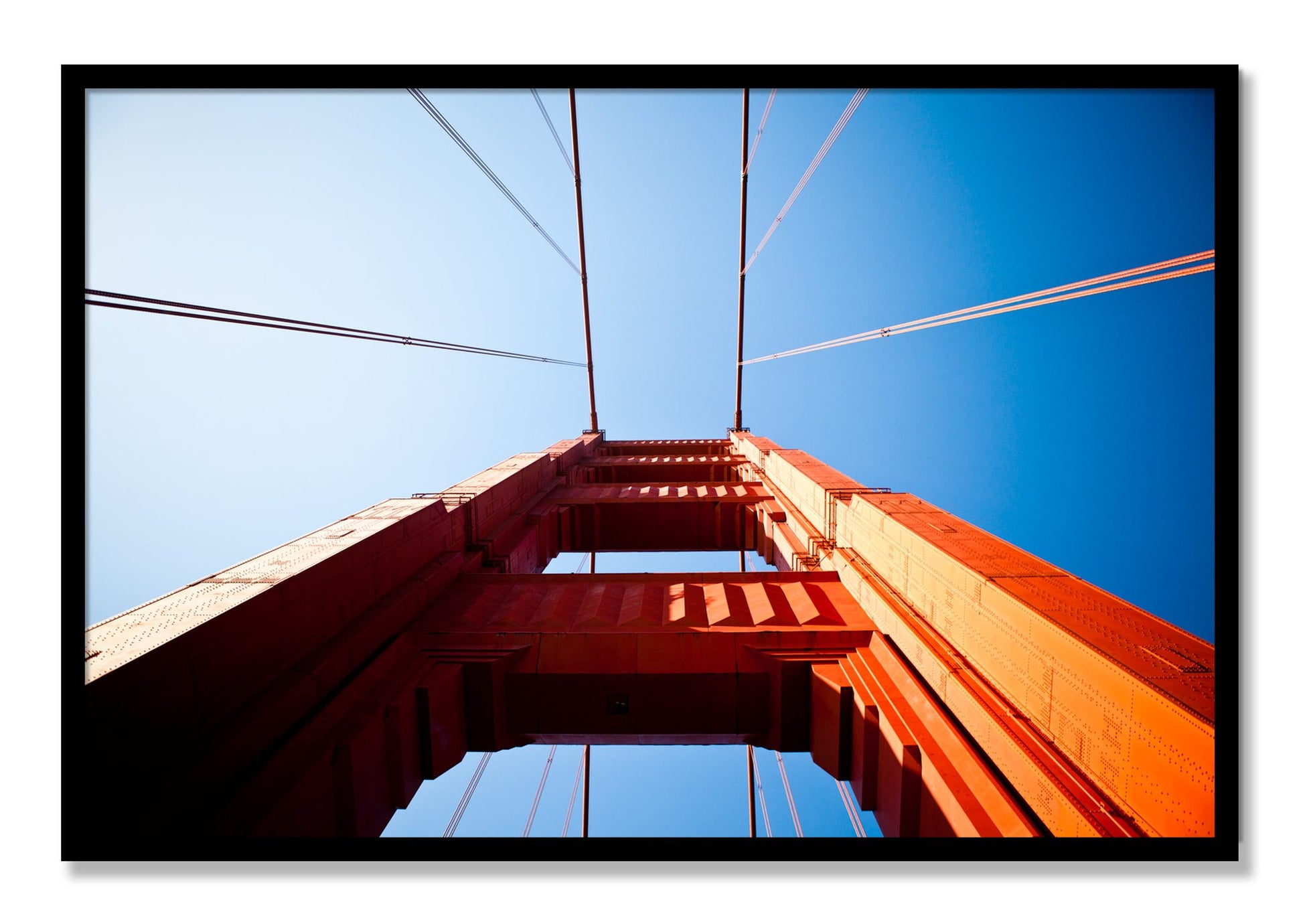 Framed photograph of Gate by Dylan Ozanich, Black frame, Full Bleed