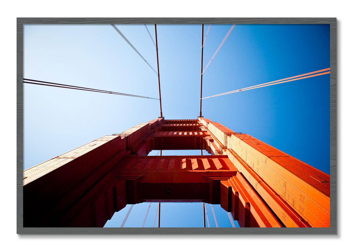 Framed photograph of Gate by Dylan Ozanich, Grey frame, Full Bleed