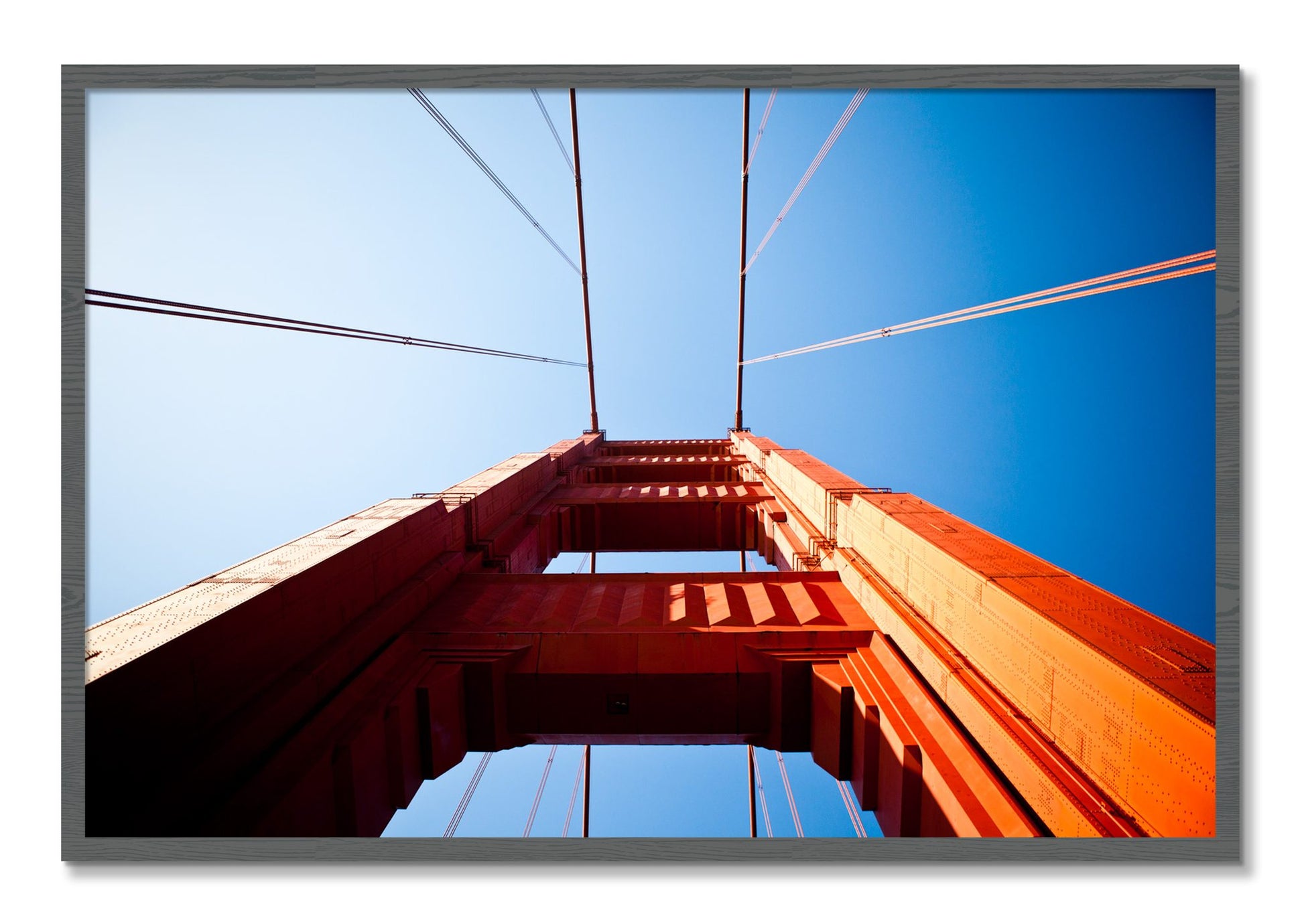 Framed photograph of Gate by Dylan Ozanich, Grey frame, Full Bleed