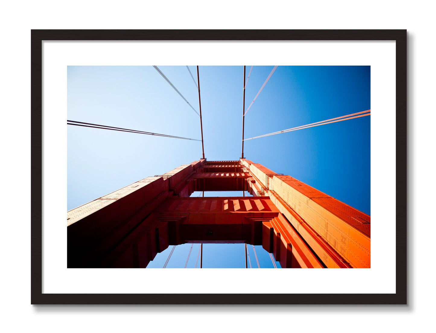 Framed photograph of Gate by Dylan Ozanich, Black Walnut frame, Borders
