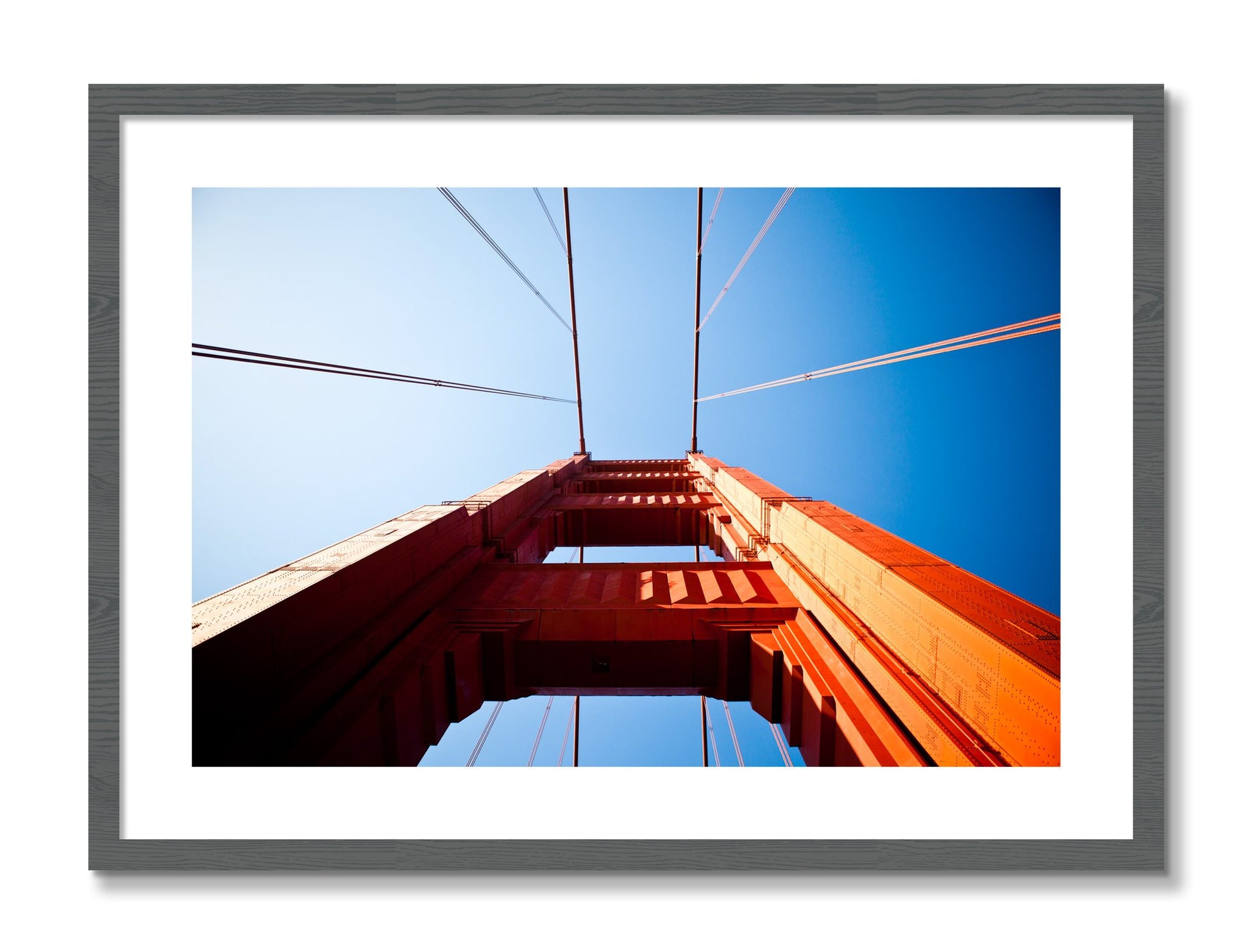 Framed photograph of Gate by Dylan Ozanich, Grey frame, Borders