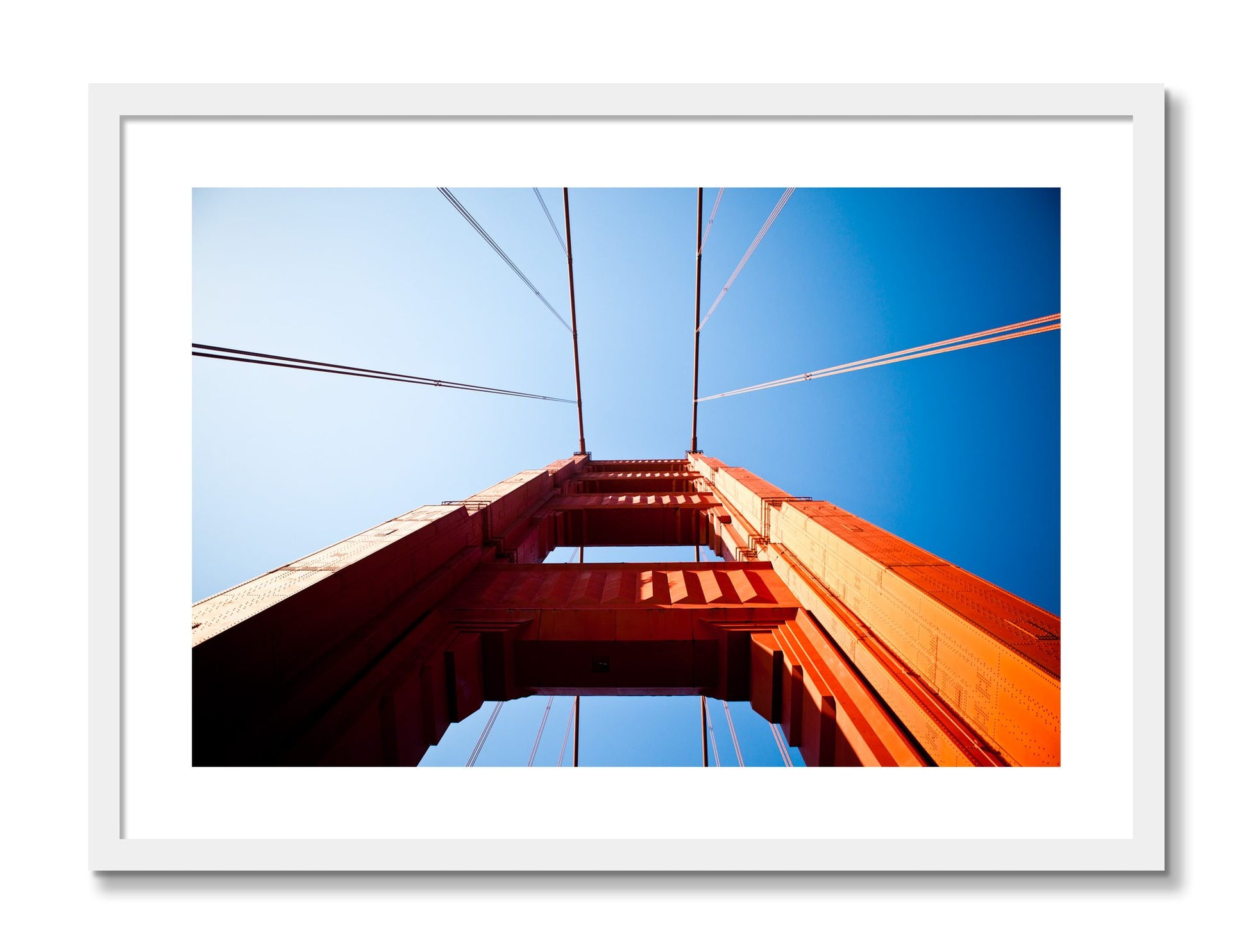 Framed photograph of Gate by Dylan Ozanich, White frame, Borders