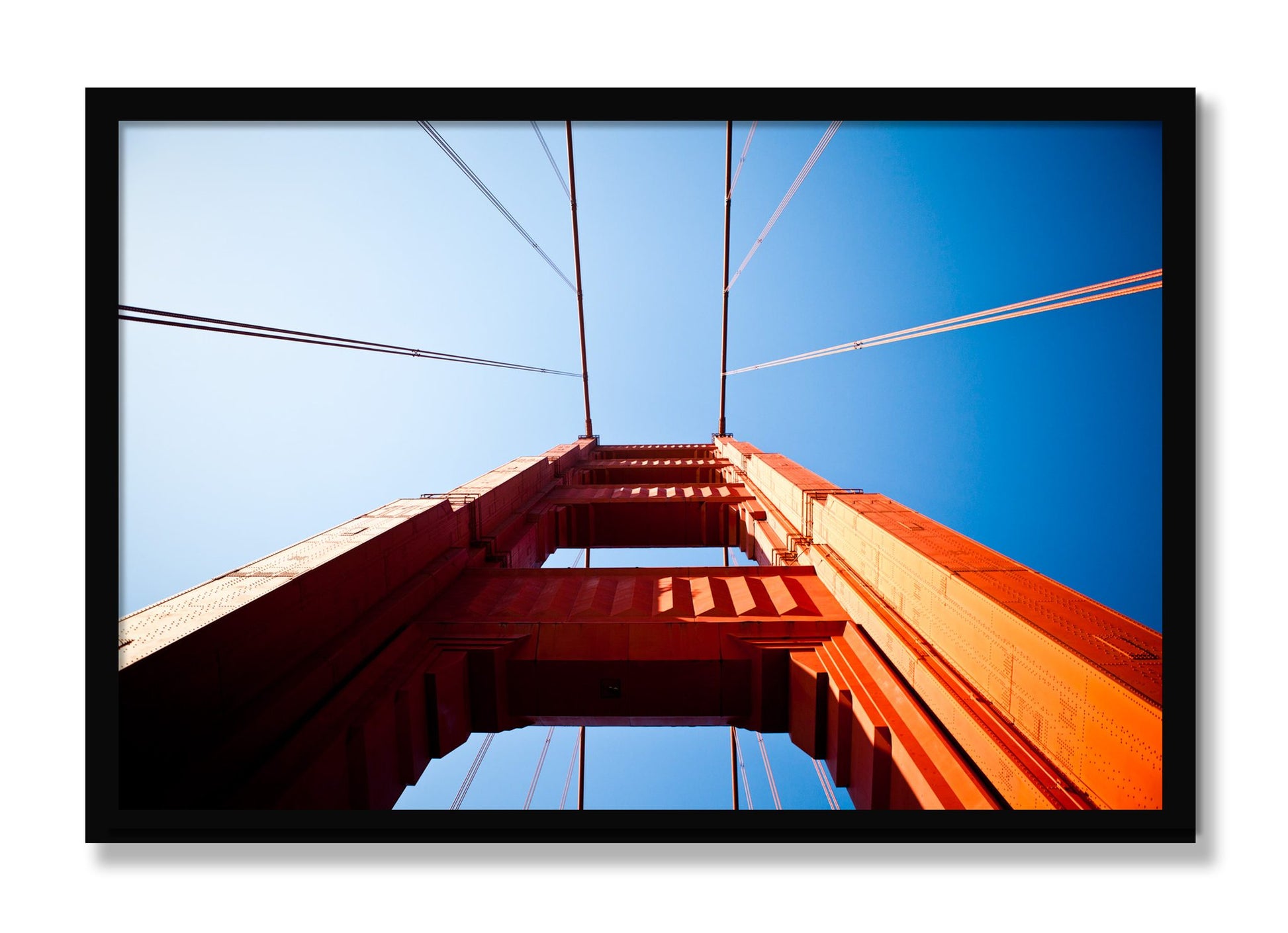 Framed photograph of Gate by Dylan Ozanich, Black frame, Full Bleed