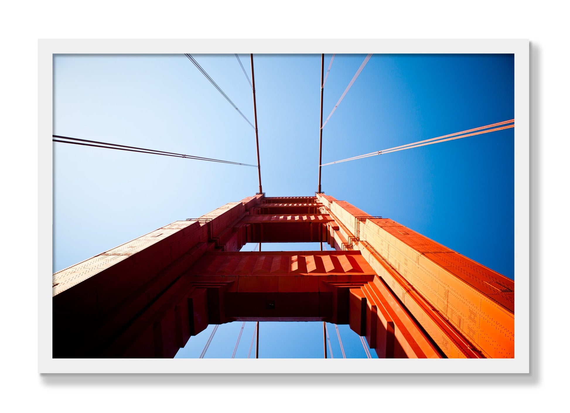 Framed photograph of Gate by Dylan Ozanich, White frame, Full Bleed