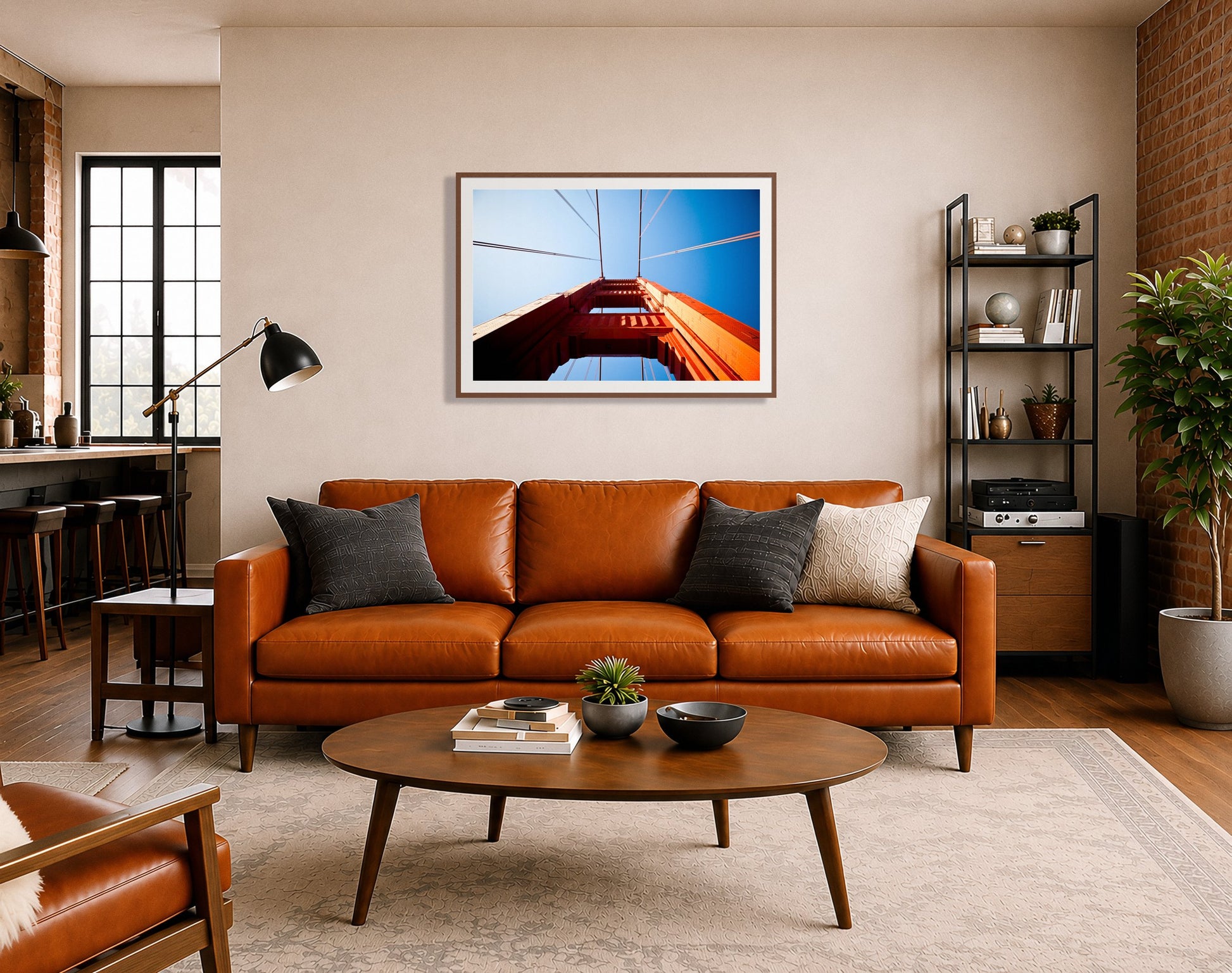Framed photograph of Gate by Dylan Ozanich displayed on a wall