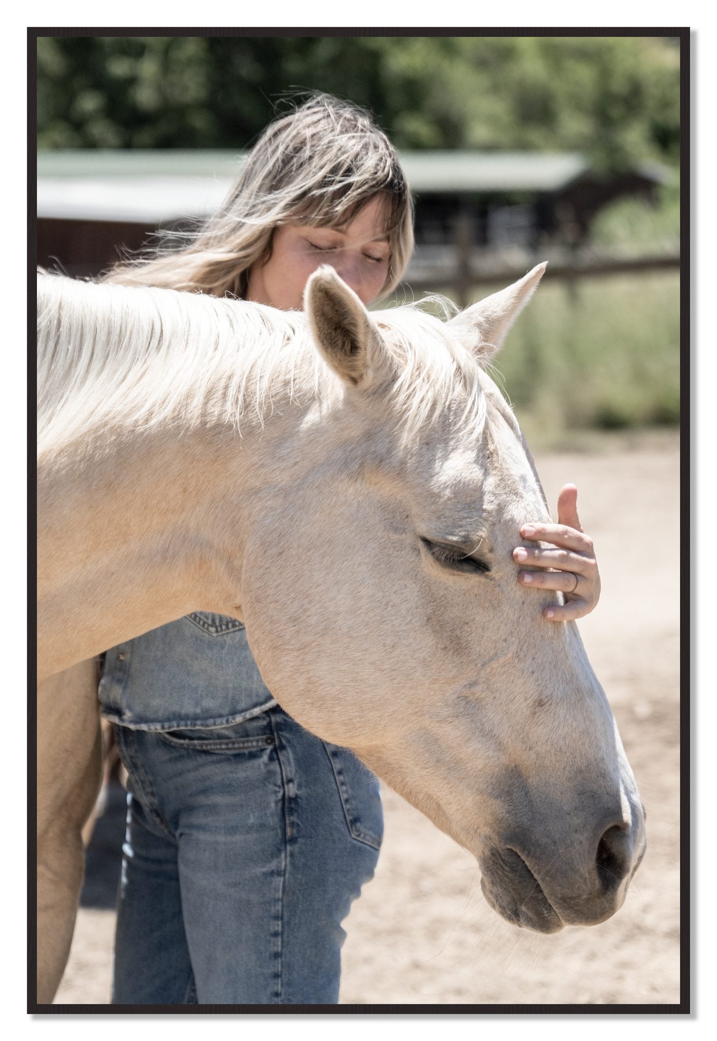 Gentle Touch by Dylan Ozanich, 48×72 Full Bleed Print in a Black Walnut frame
