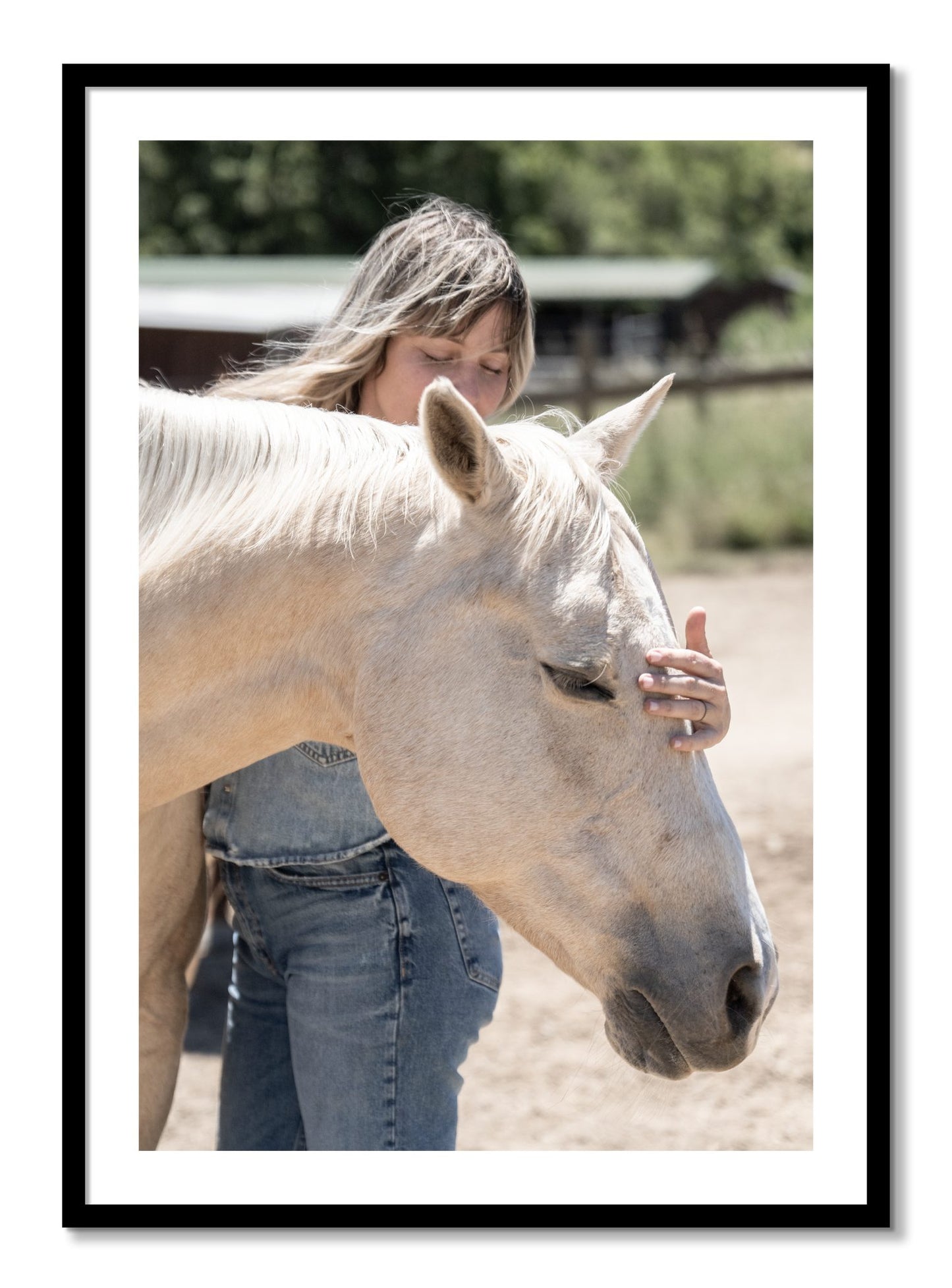 Framed photograph of Gentle Touch by Dylan Ozanich, Black frame, Borders