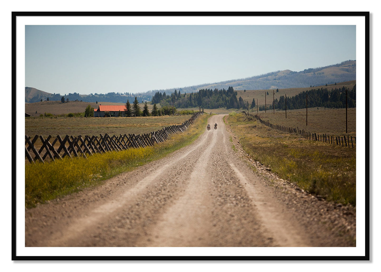 Get Lost by Dylan Ozanich, 48×72 print with a White Border in a Black frame