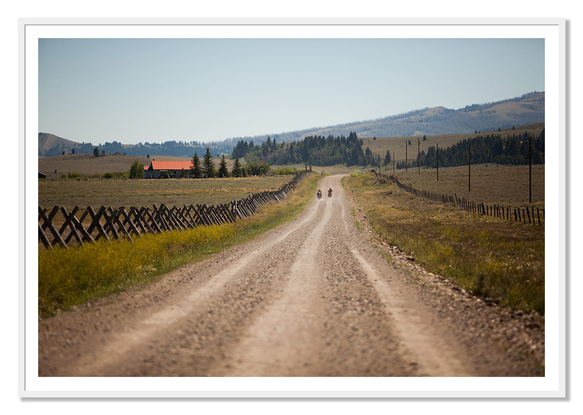 Get Lost by Dylan Ozanich, 48×72 print with a White Border in a White frame