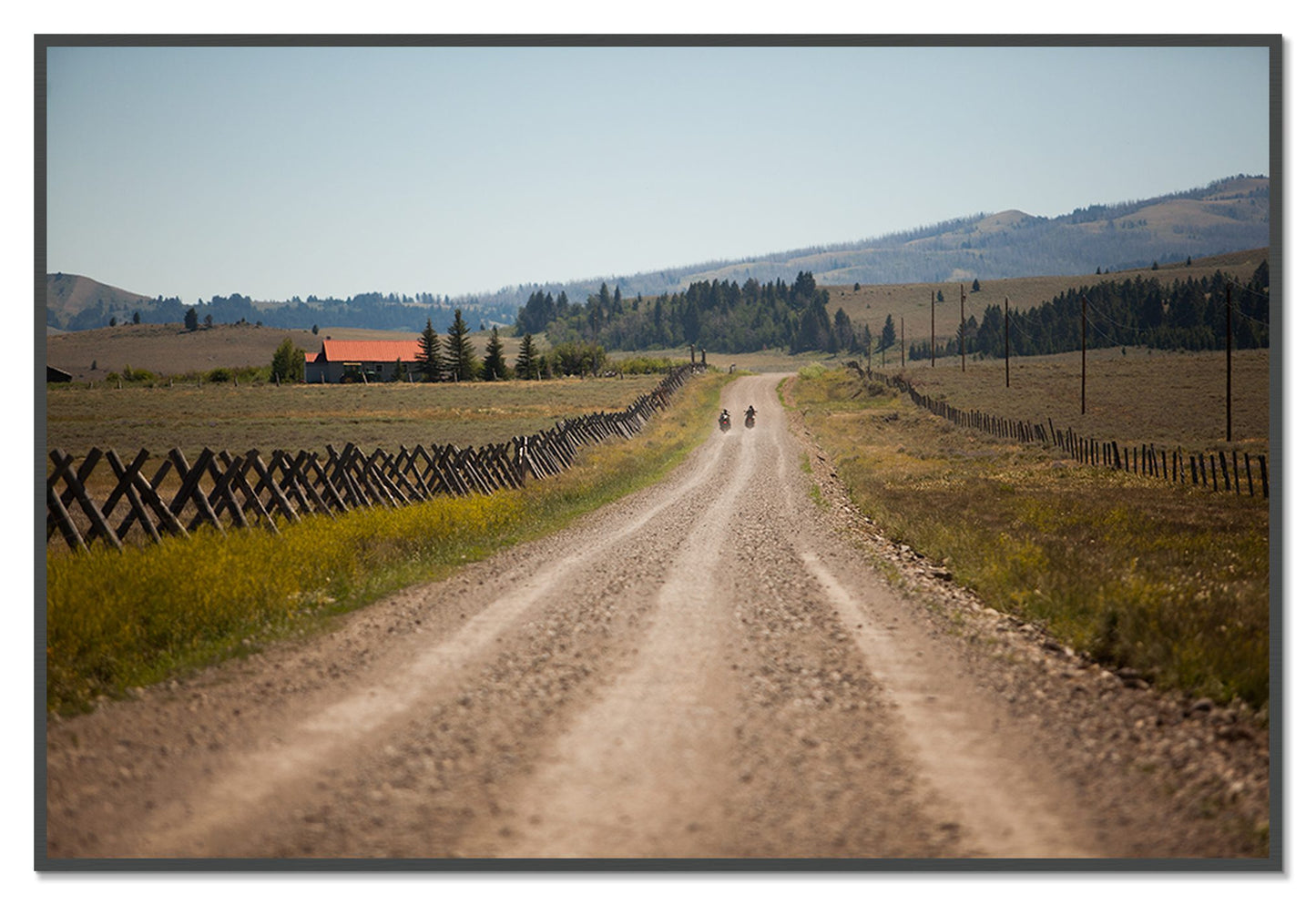 Get Lost by Dylan Ozanich, 48×72 Full Bleed Print in a Grey frame