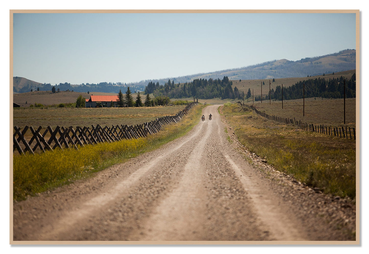 Get Lost by Dylan Ozanich, 48×72 Full Bleed Print in an Oak frame