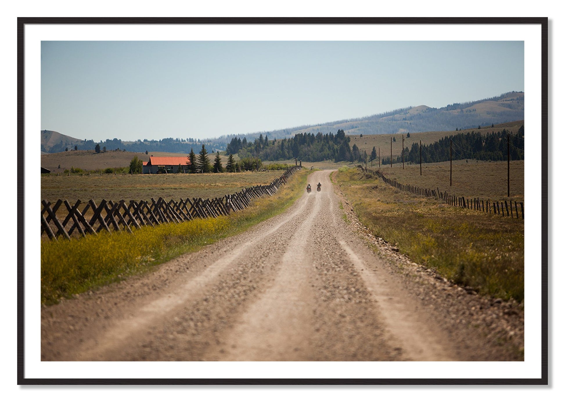 Framed photograph of Get Lost by Dylan Ozanich, Black Walnut frame, Borders