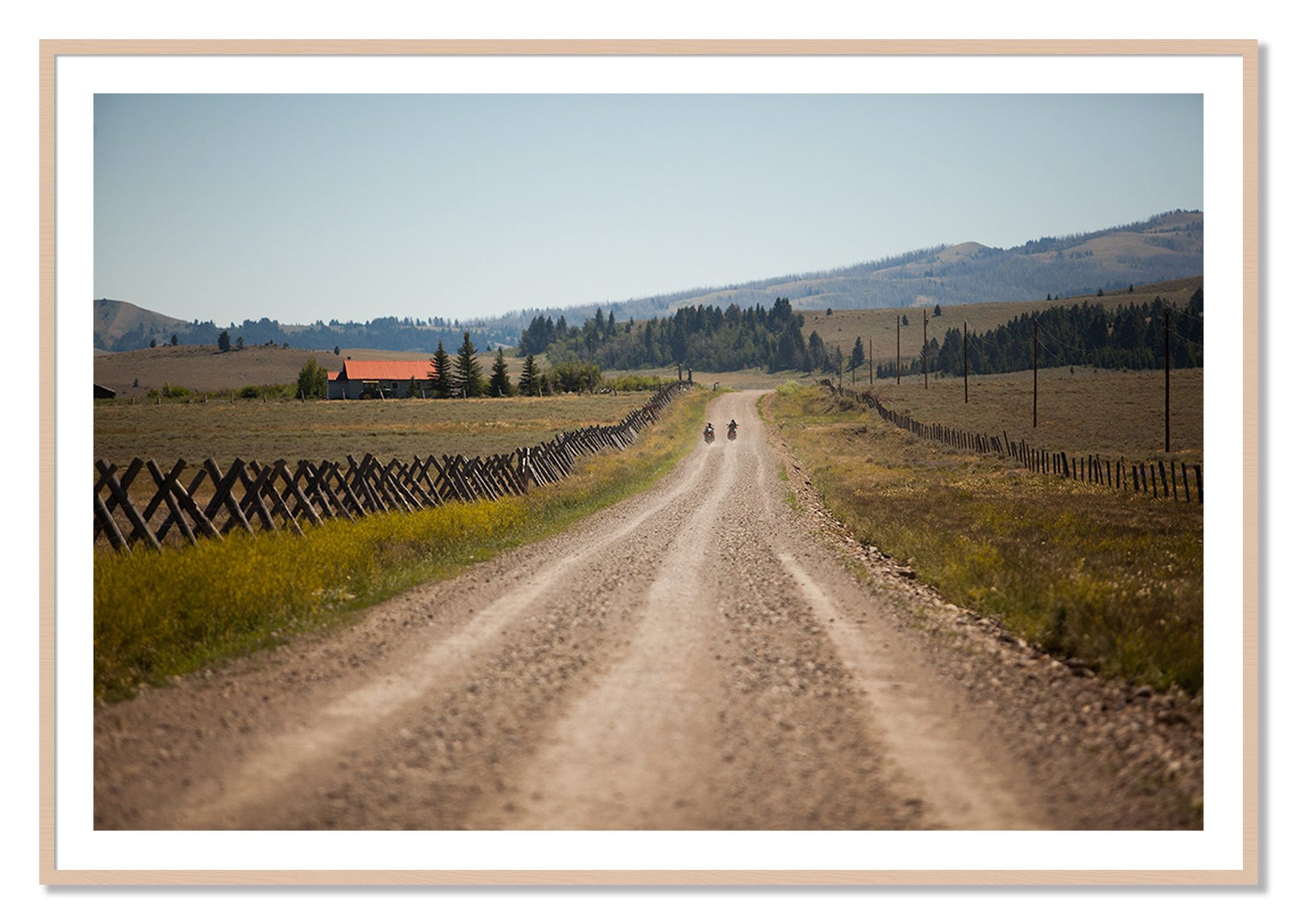 Framed photograph of Get Lost by Dylan Ozanich, Maple frame, Borders
